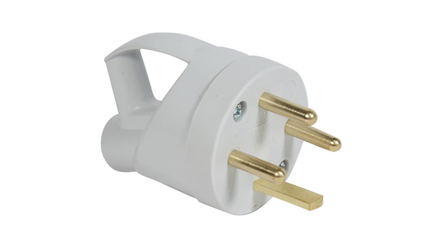 Legrand IP44 Grey 3P+E Closure Plug, Rated At 20A, 400 V No