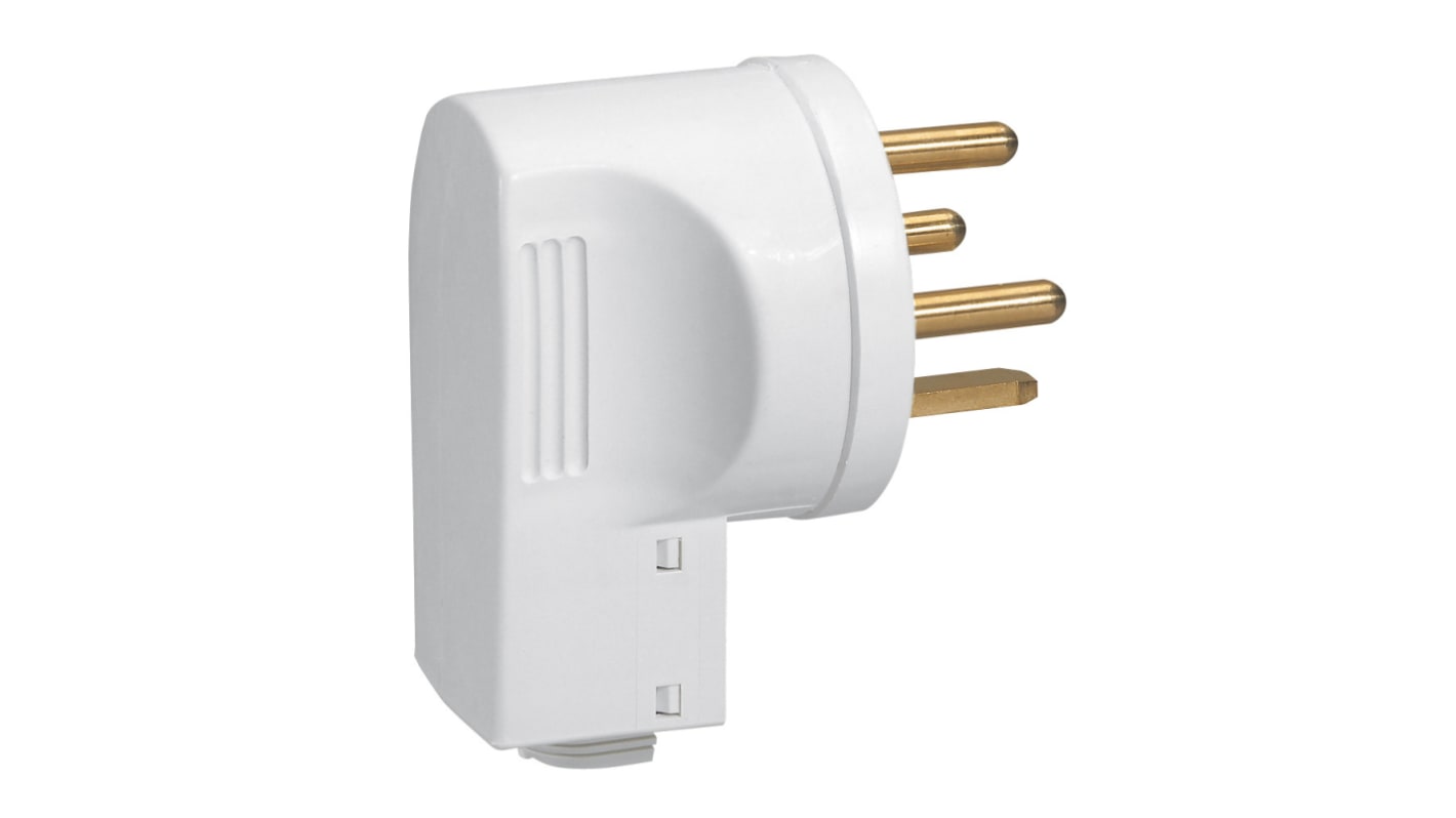 Legrand IP20 White 3P+E Closure Plug, Rated At 32A, 400 V No