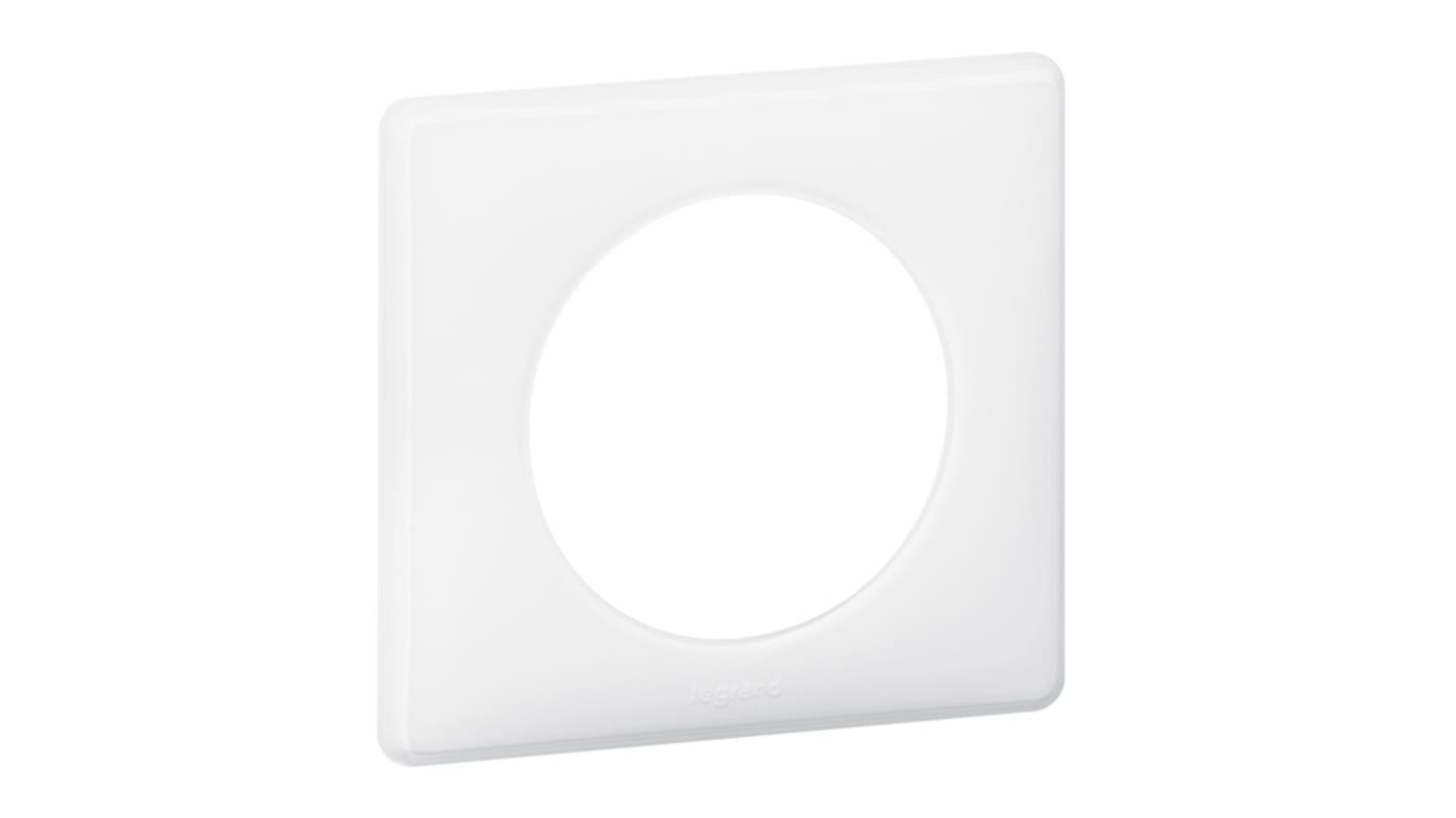 Legrand White 1 Gang Plastic Gang Plate