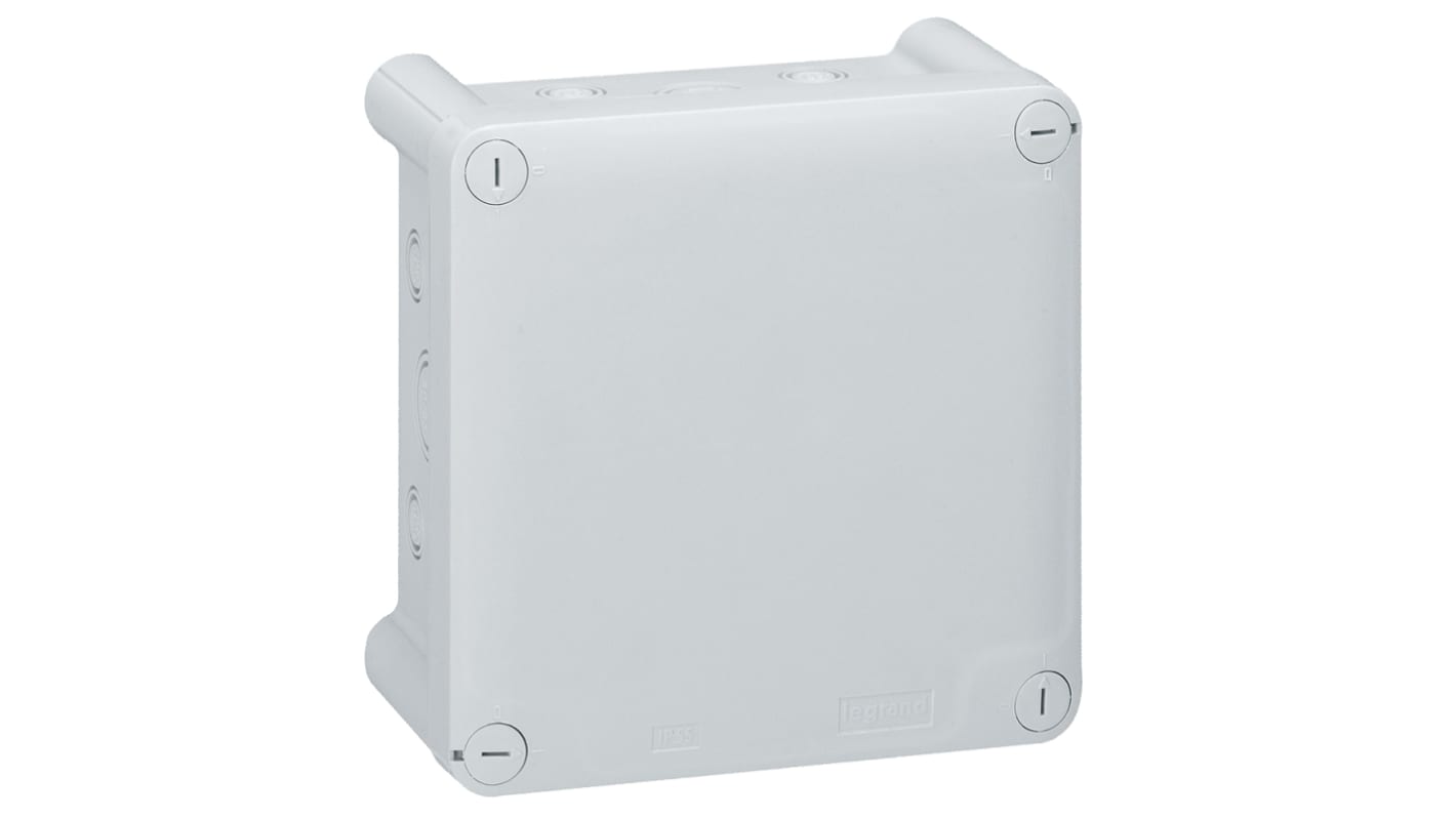 Legrand Plexo Series Grey Plastic Junction Box, IK07, IP55, 150 x 150 x 81mm