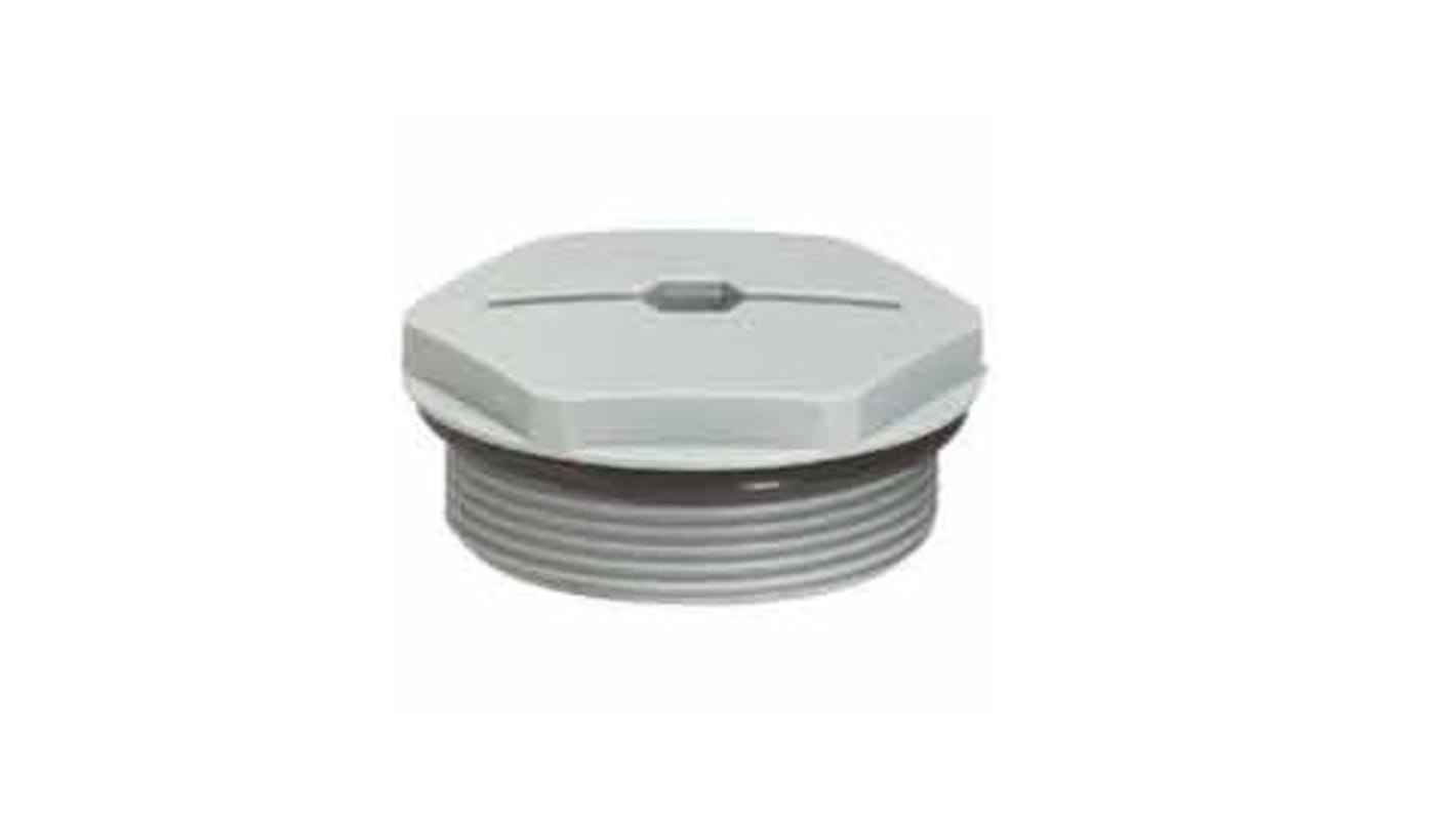 Legrand End Cap, Conduit Fitting, M25, Plastic, Grey