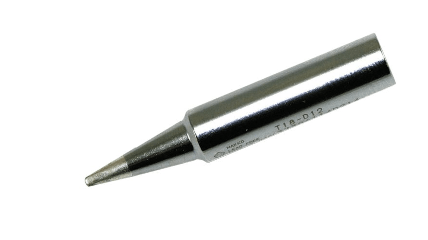 Hakko T18-D12 1.2 mm Chisel Soldering Iron Tip for use with FR701, FR702, FX889, FX8801, FX8802, FX8803, FX8805