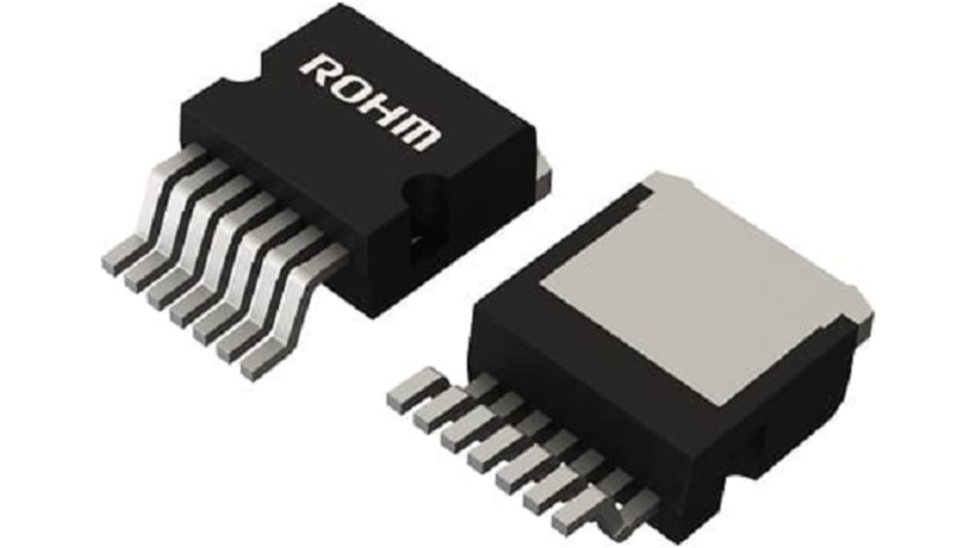 SiC N-Channel MOSFET, 17 A, 1200 V, 7-Pin D2PAK ROHM SCT3160KW7HRTL