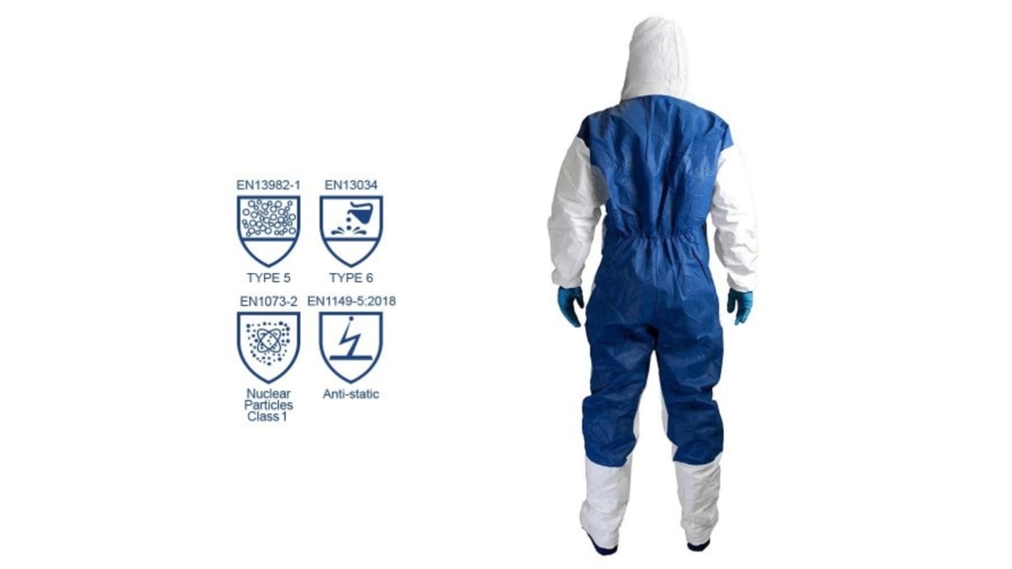 Chemsplash White Disposable Coverall, XL