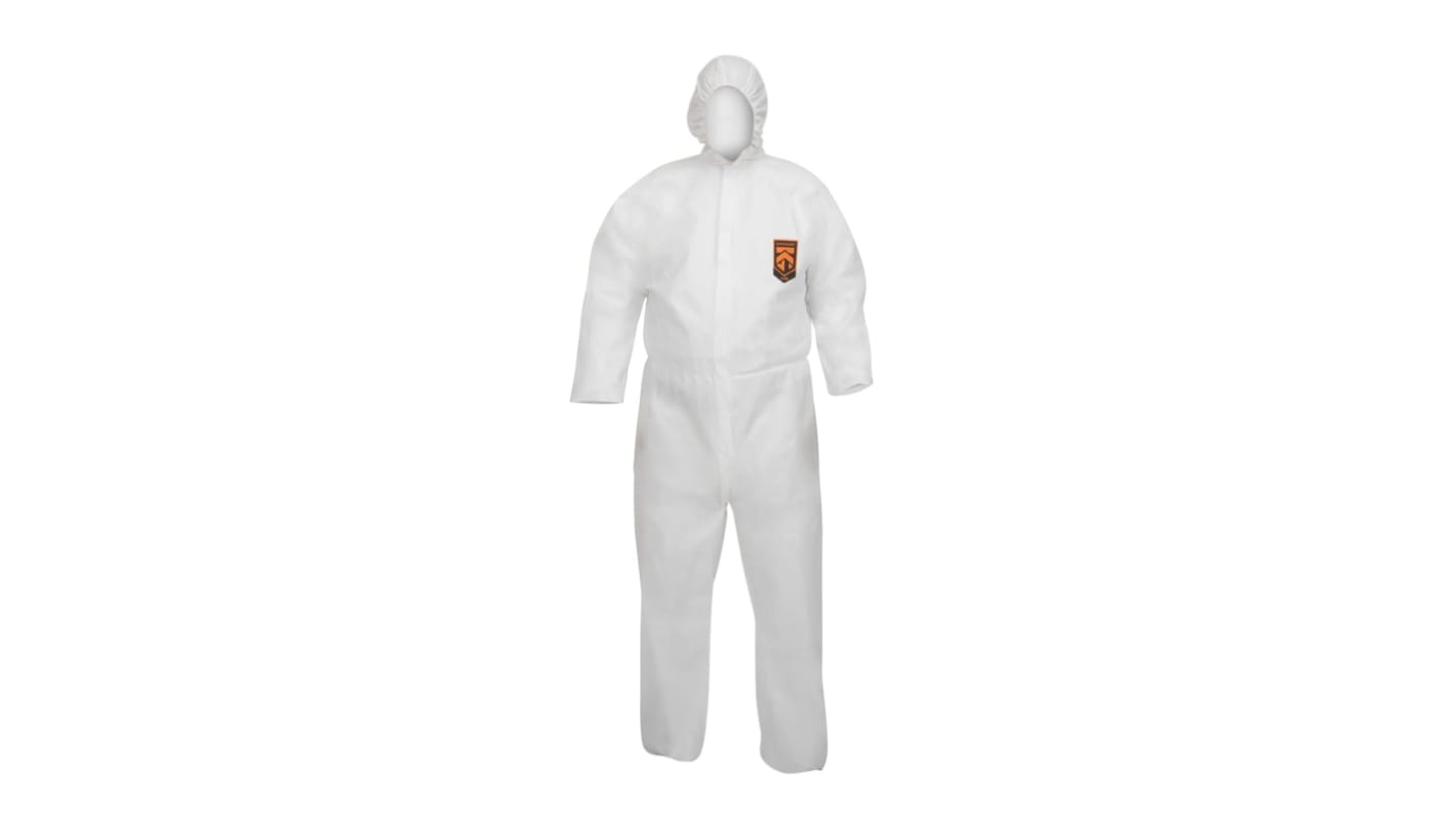 Tuta da lavoro Kimberly Clark, M Unisex, col. Colore bianco