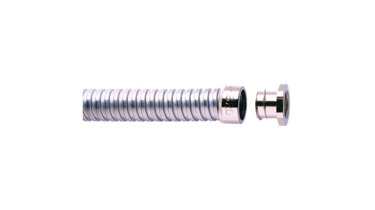 ABB Smooth Entry Bush, Conduit Fitting, 16mm Nominal Size, 3/8in, Nickel Plated Brass, Metallic