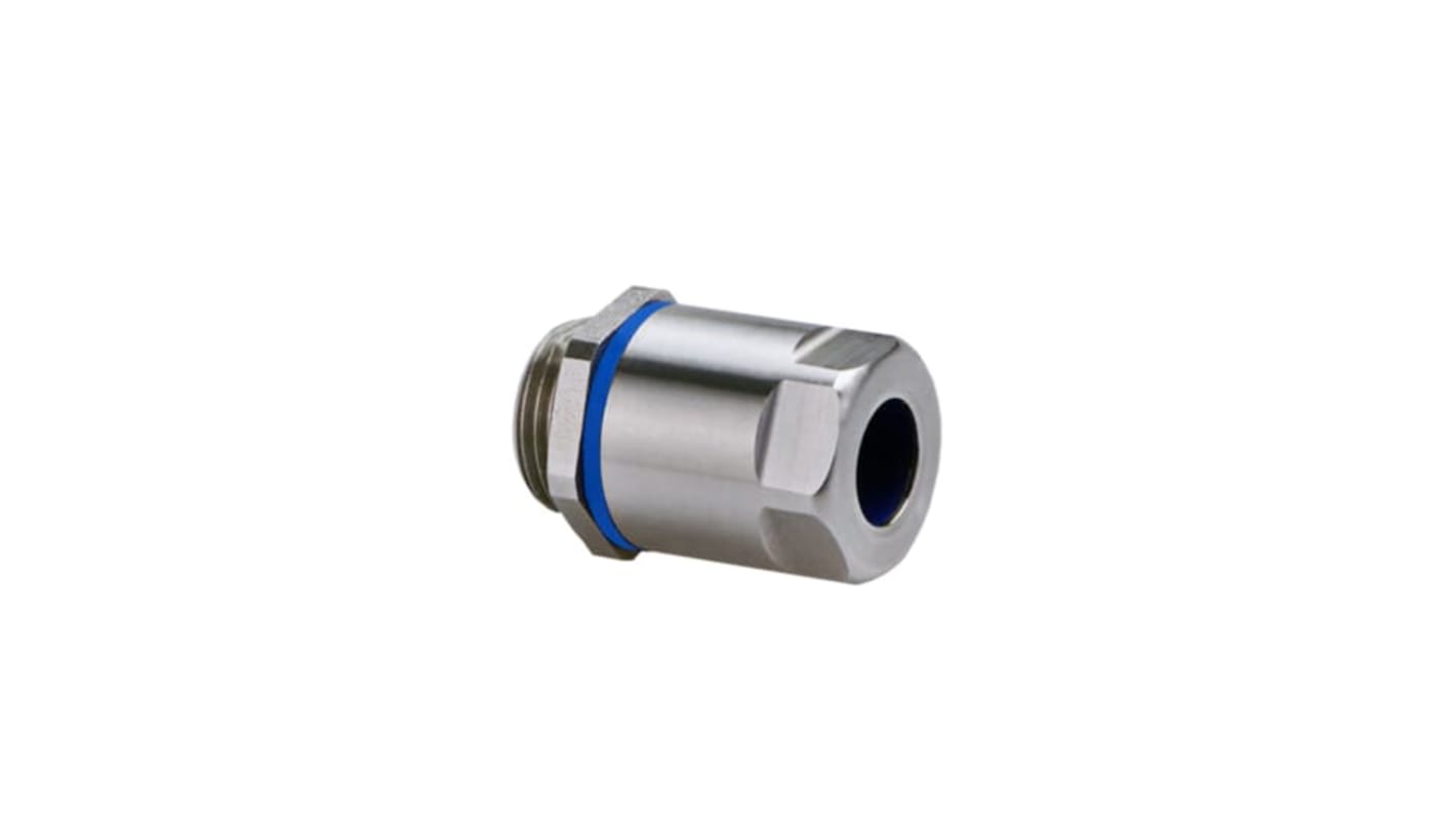 ABB Glands Series Metallic Stainless Steel Cable Gland, M25 Thread, 12mm Min, 17mm Max, IP66, IP68, IP69