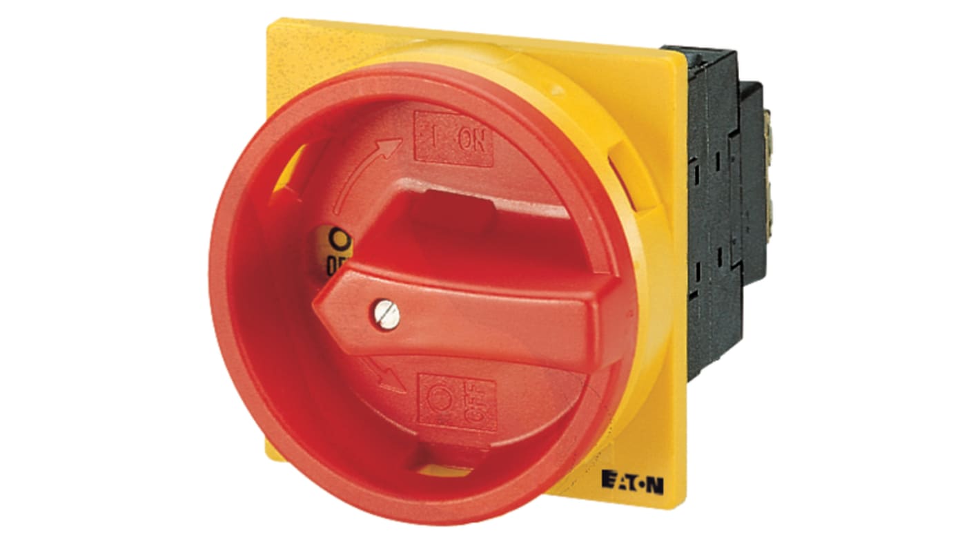 Eaton 3 Pole Flush Mount Isolator Switch - 25A Maximum Current, 11kW Power Rating, IP65 (Front)