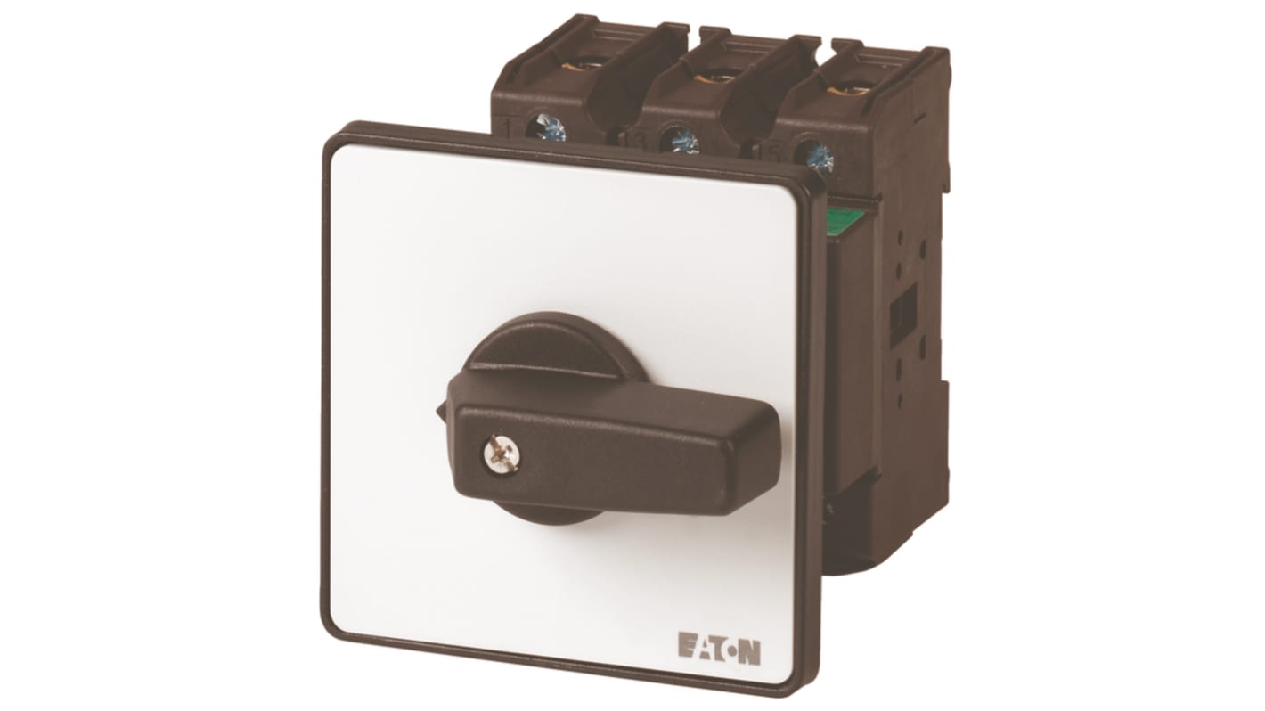 Eaton 3 Pole Rear Panel Isolator Switch - 63A Maximum Current, 30kW Power Rating, IP65 (Front)