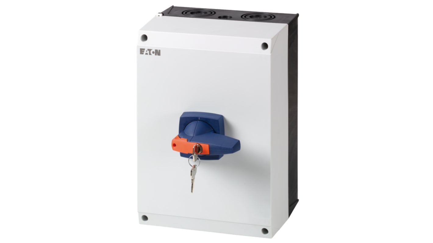 Eaton 3 pole + N Pole Surface Mount Isolator Switch - 160A Maximum Current, 80kW Power Rating, IP65