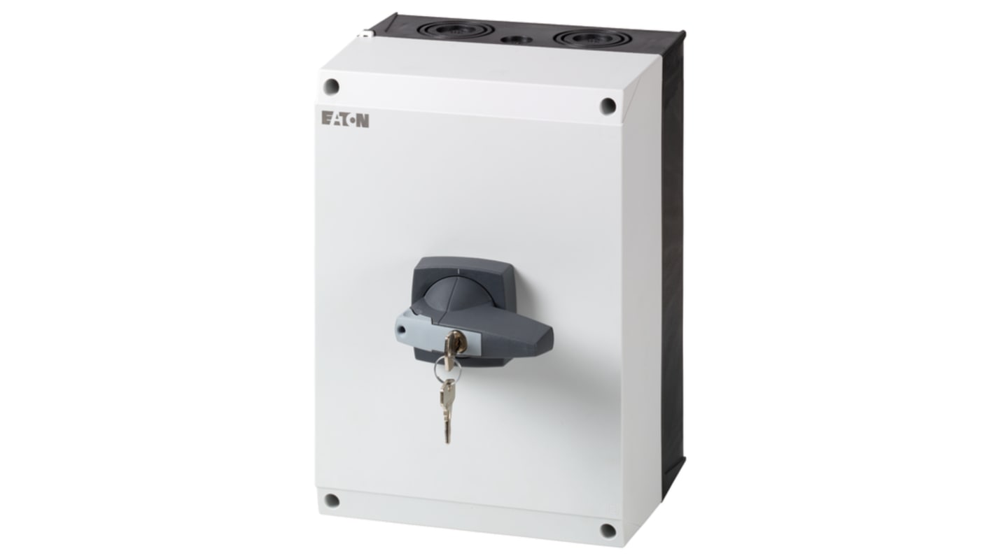 Eaton 3 Pole Surface Mount Isolator Switch - 160A Maximum Current, 80kW Power Rating, IP65