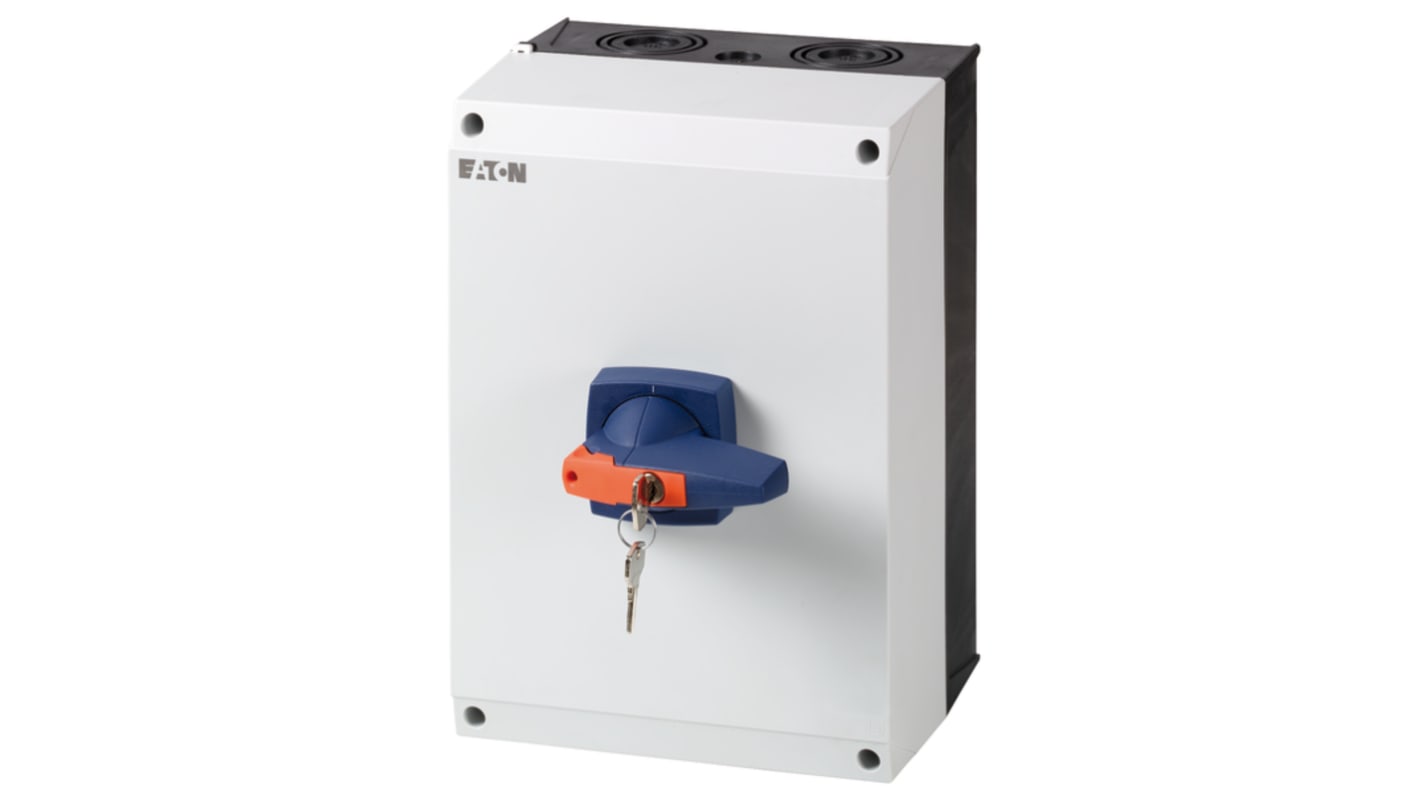 Eaton 3 pole + N Pole Surface Mount Isolator Switch - 125A Maximum Current, 59kW Power Rating, IP65