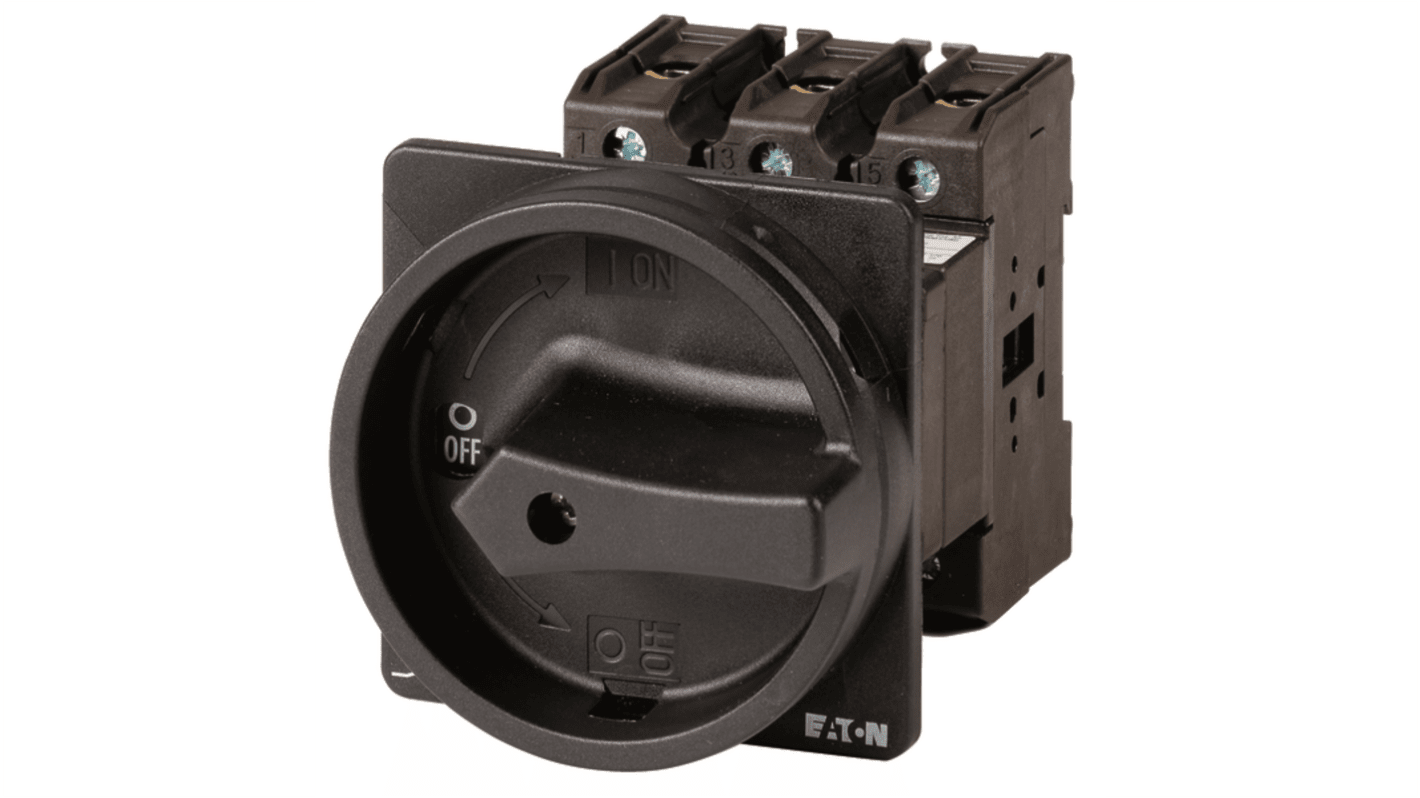 Interruptor seccionador, 3 polos + N, Corriente 63A, Potencia 30kW, IP65 P3-63