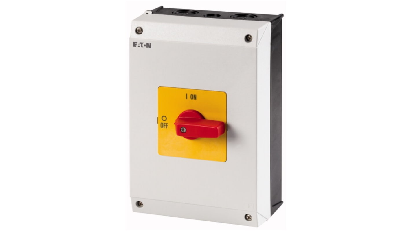 Eaton 3 Pole Surface Mount Isolator Switch - 32A Maximum Current, 15kW Power Rating, IP65