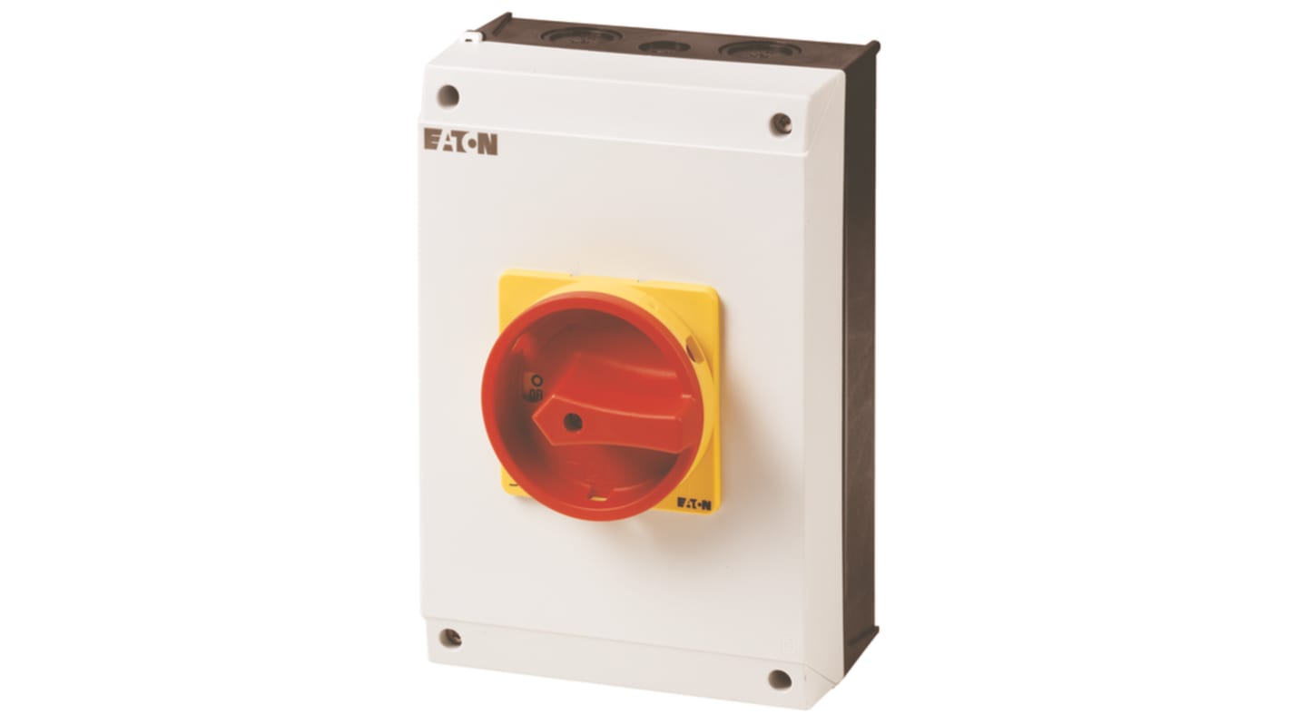 Interruptor seccionador, 3 polos + N, Corriente 63A, Potencia 30kW, IP65