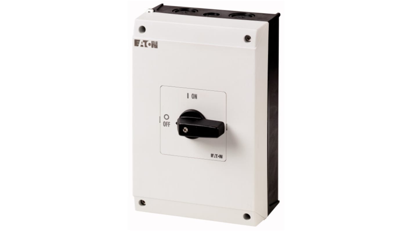 Eaton 3 Pole Surface Mount Isolator Switch - 63A Maximum Current, 30kW Power Rating, IP65