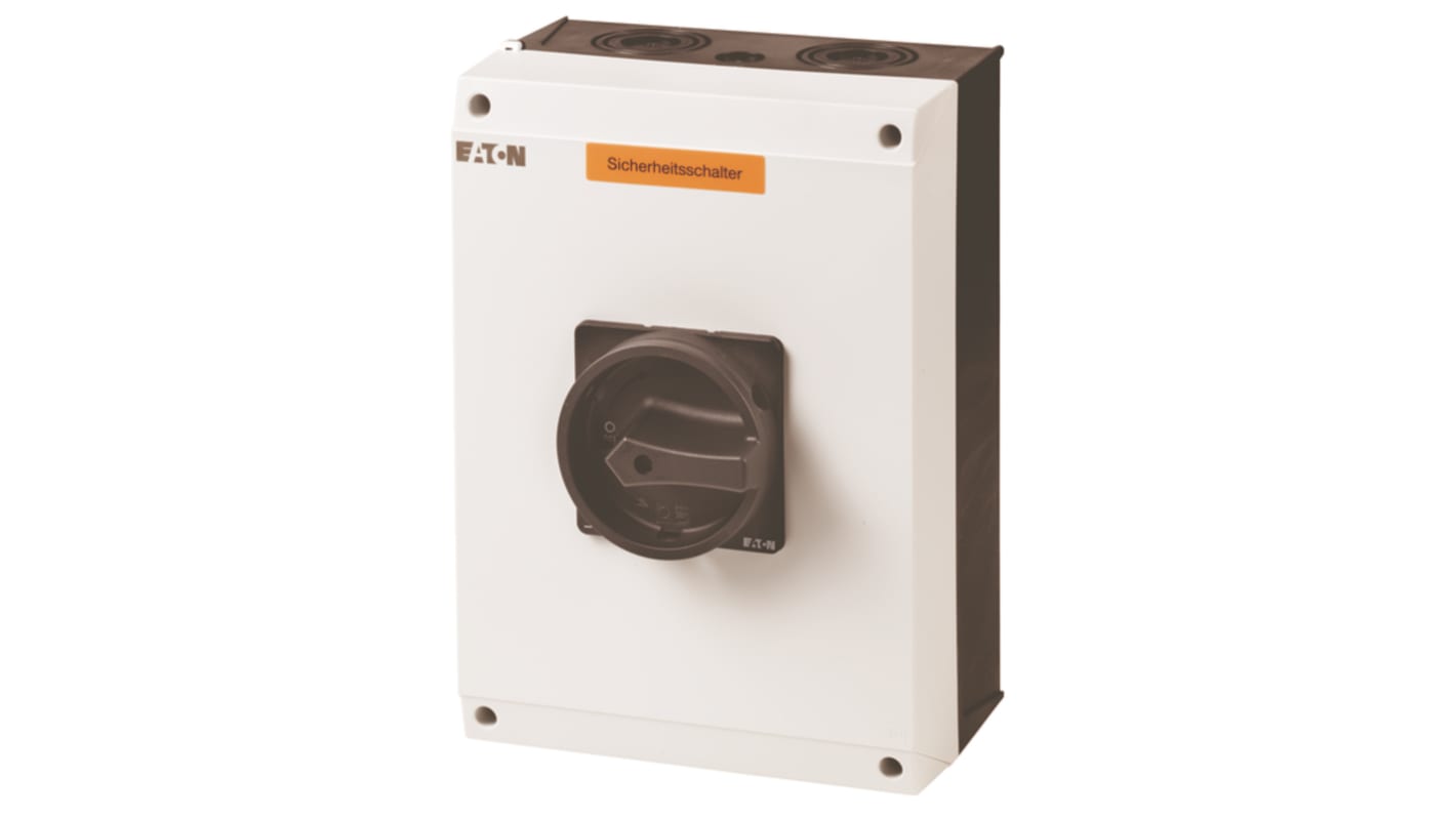 Eaton 3 pole + N Pole Surface Mount Isolator Switch - 100A Maximum Current, 55kW Power Rating, IP65