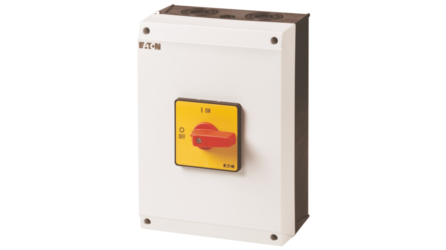 Eaton 3 Pole Surface Mount Isolator Switch - 100A Maximum Current, 55kW Power Rating, IP65