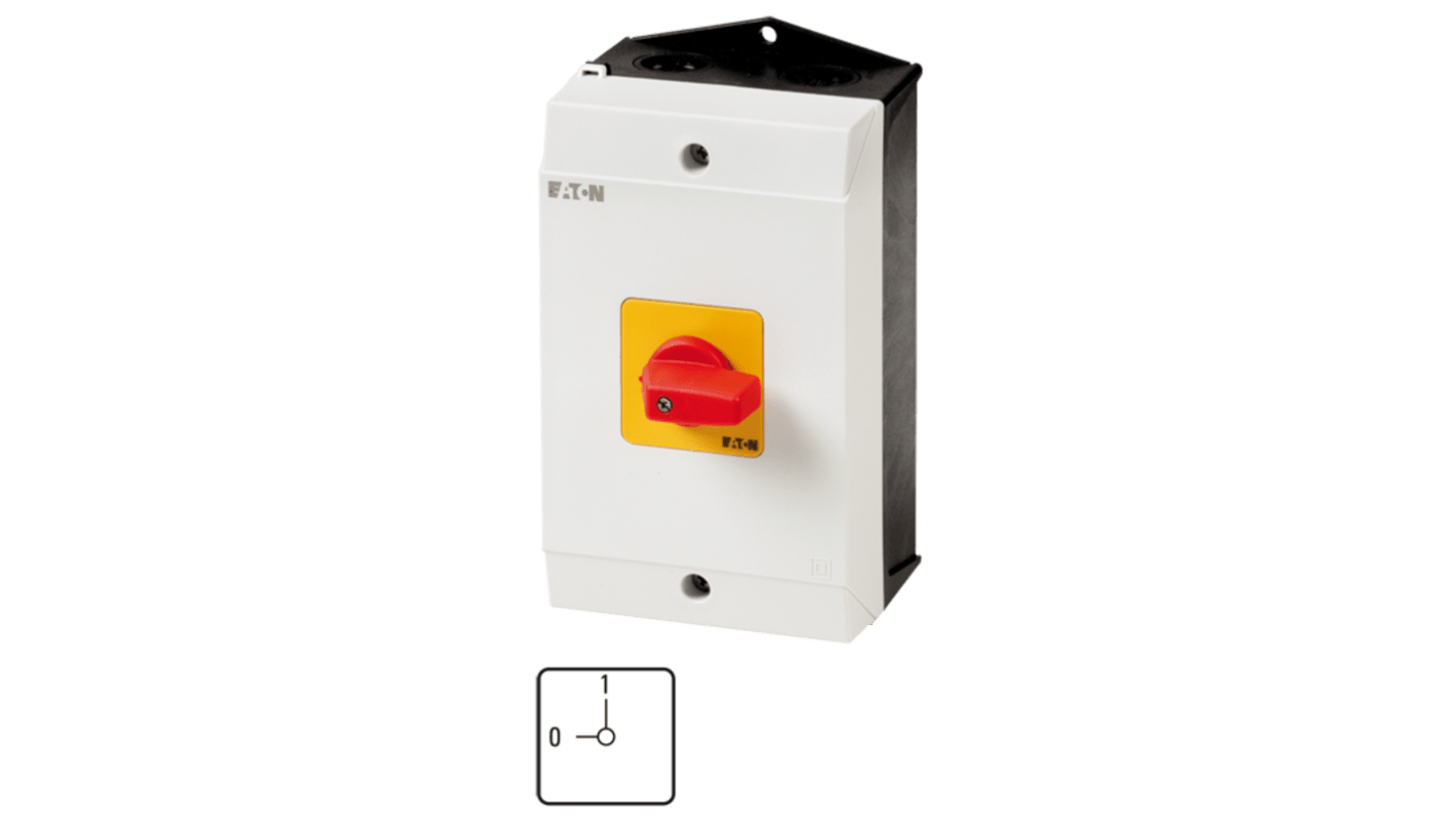 Eaton 3 Pole Surface Mount Isolator Switch - 32A Maximum Current, 15kW Power Rating, IP65