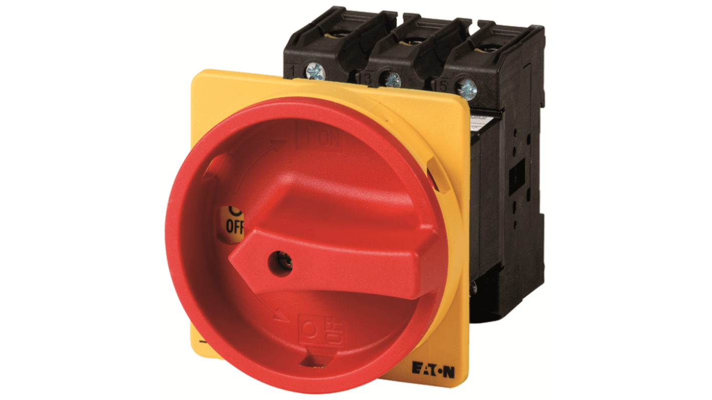 Eaton 3 pole + N Pole Rear Panel Isolator Switch - 100A Maximum Current, 55kW Power Rating, IP65 (Front)
