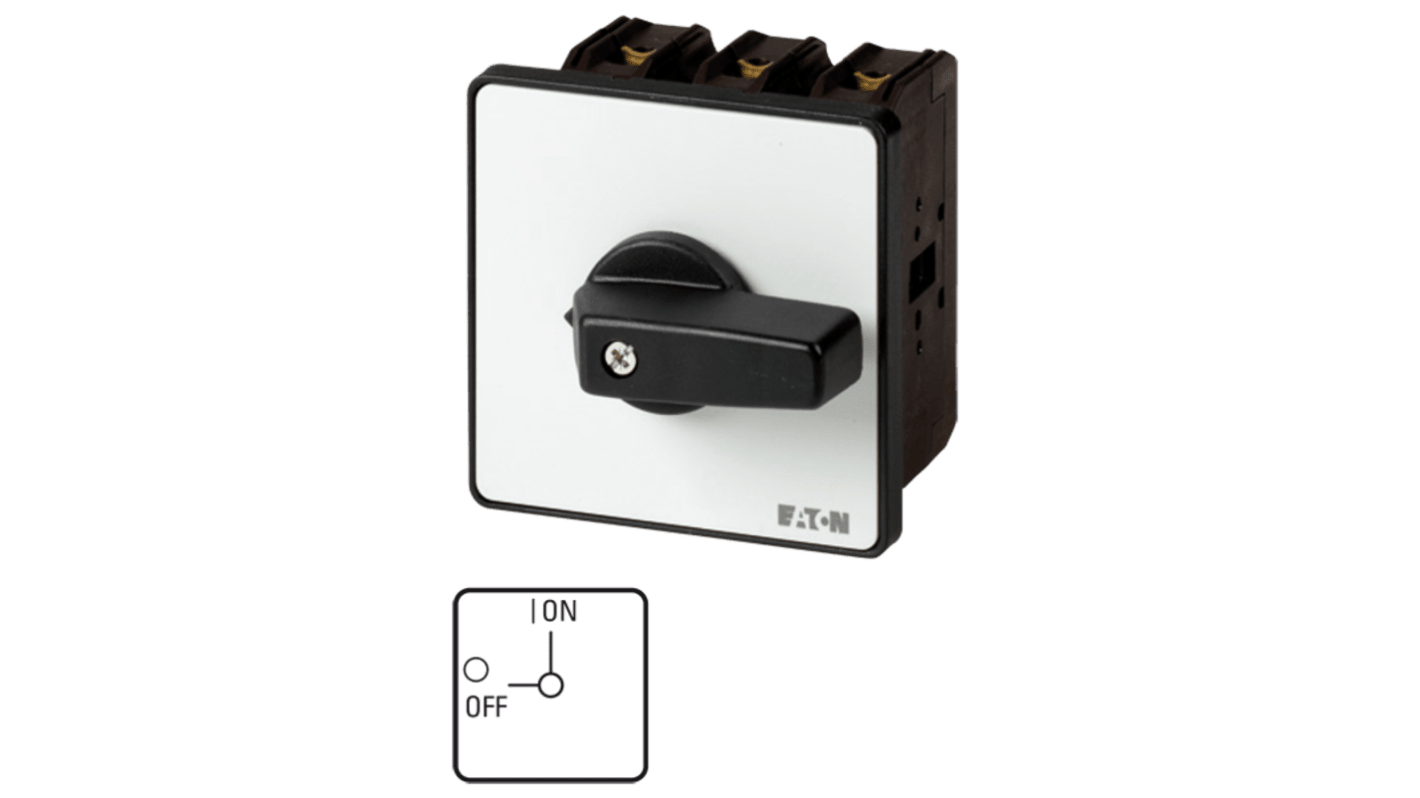 Eaton 3 Pole Flush Mount Isolator Switch - 63A Maximum Current, 30kW Power Rating, IP65 (Front)