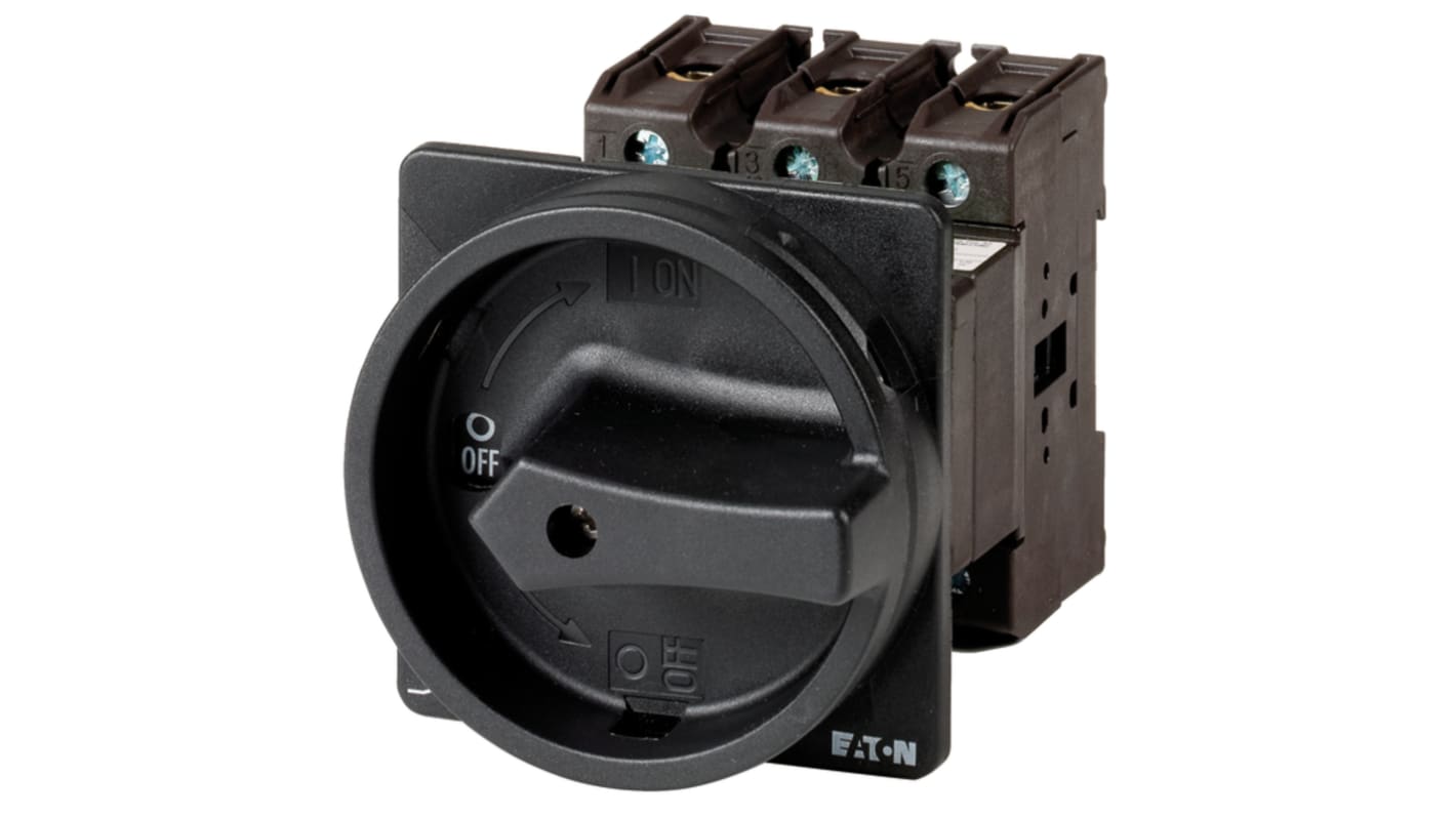 Eaton 3 pole + N Pole Rear Panel Isolator Switch - 100A Maximum Current, 55kW Power Rating, IP65 (Front)