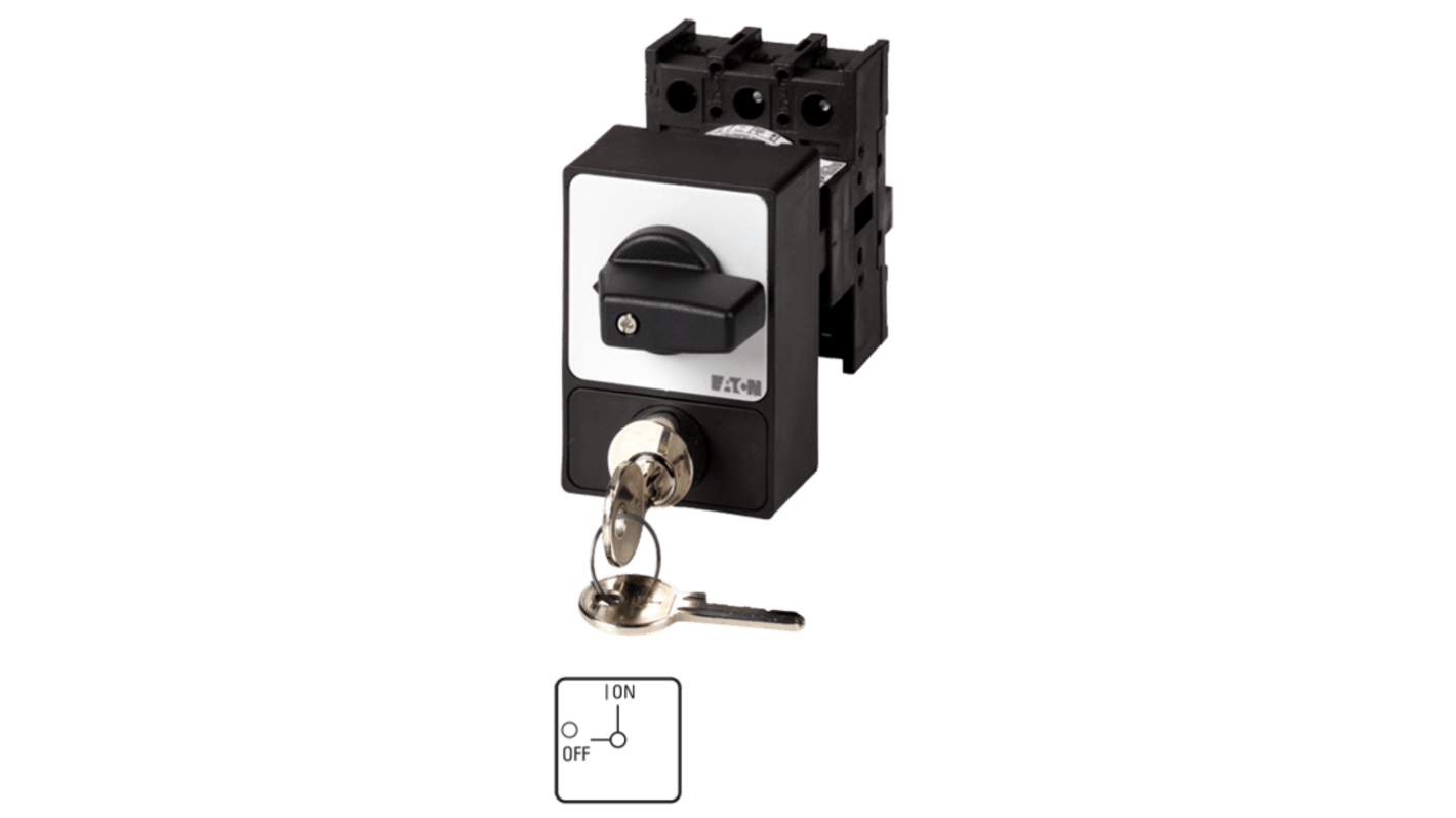 Eaton 3 Pole Flush Mount Isolator Switch - 32A Maximum Current, 15kW Power Rating, IP65 (Front)