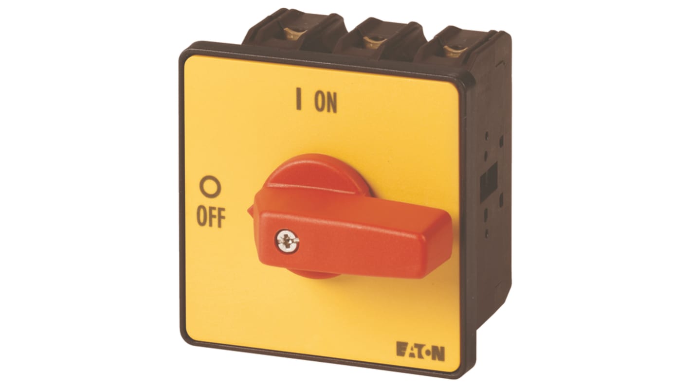 Eaton 3 pole + N Pole Flush Mount Isolator Switch - 100A Maximum Current, 55kW Power Rating, IP65 (Front)