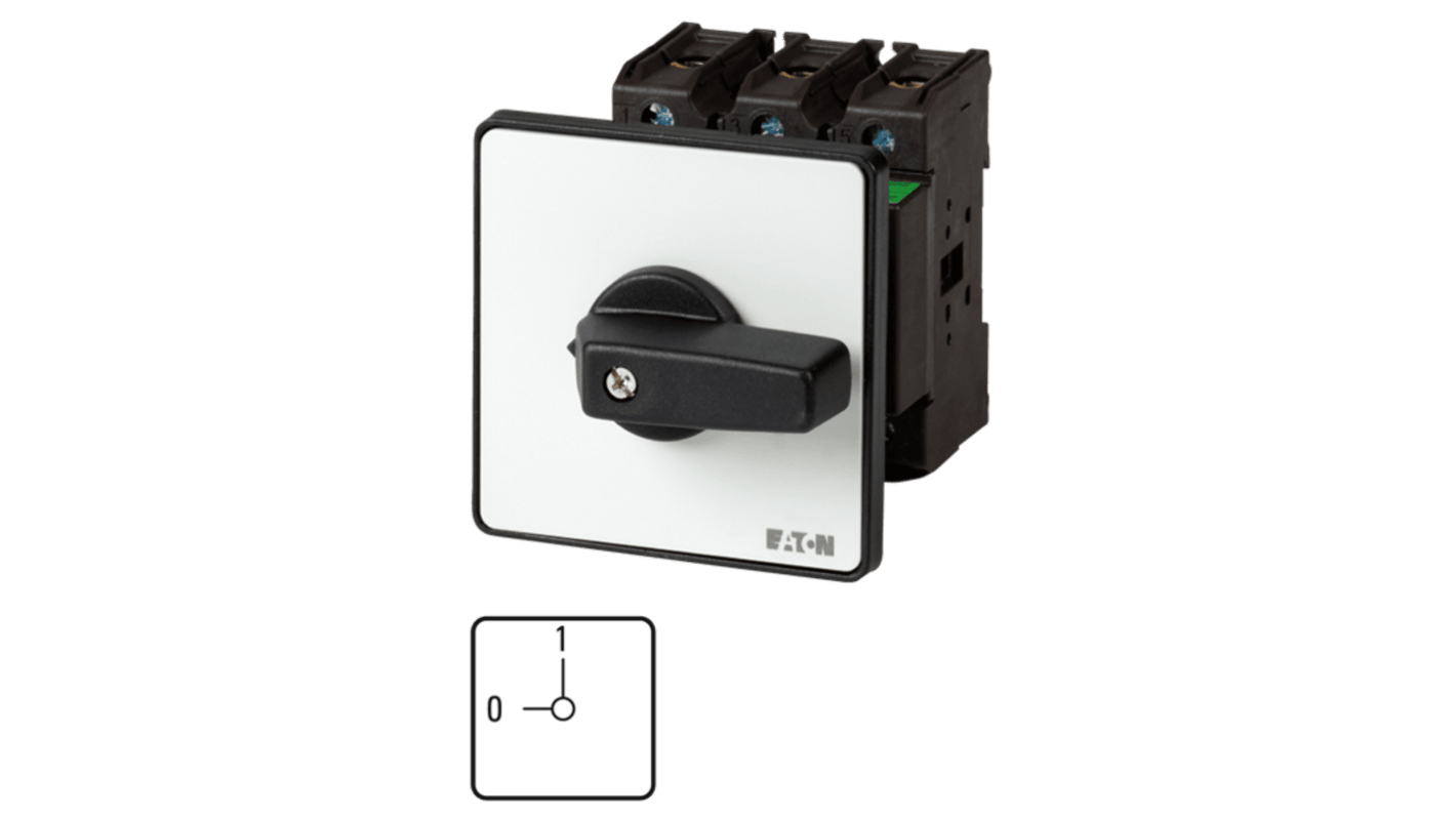 Eaton 3 Pole Flush Mount Isolator Switch - 63A Maximum Current, 30kW Power Rating, IP65 (Front)