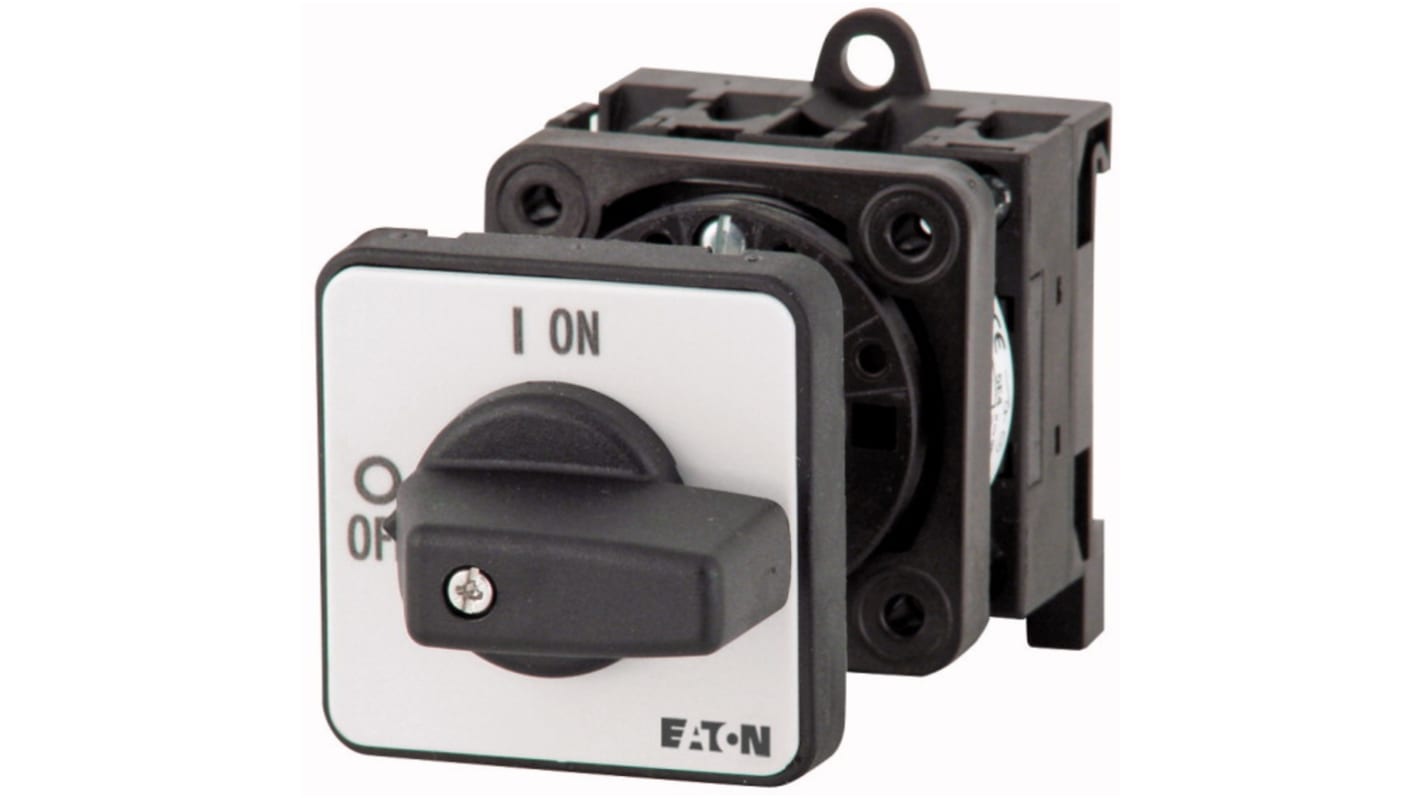 Eaton 4 Pole Panel Mount Isolator Switch - 25A Maximum Current, 11kW Power Rating, IP30 (Front)