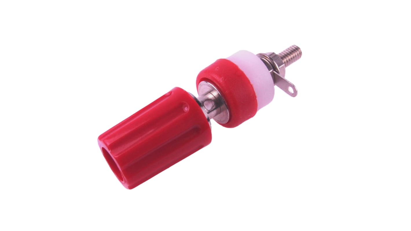 Terminaison Rouge RS PRO, Dia. 2mm, 15A, 60V c.c., en PP