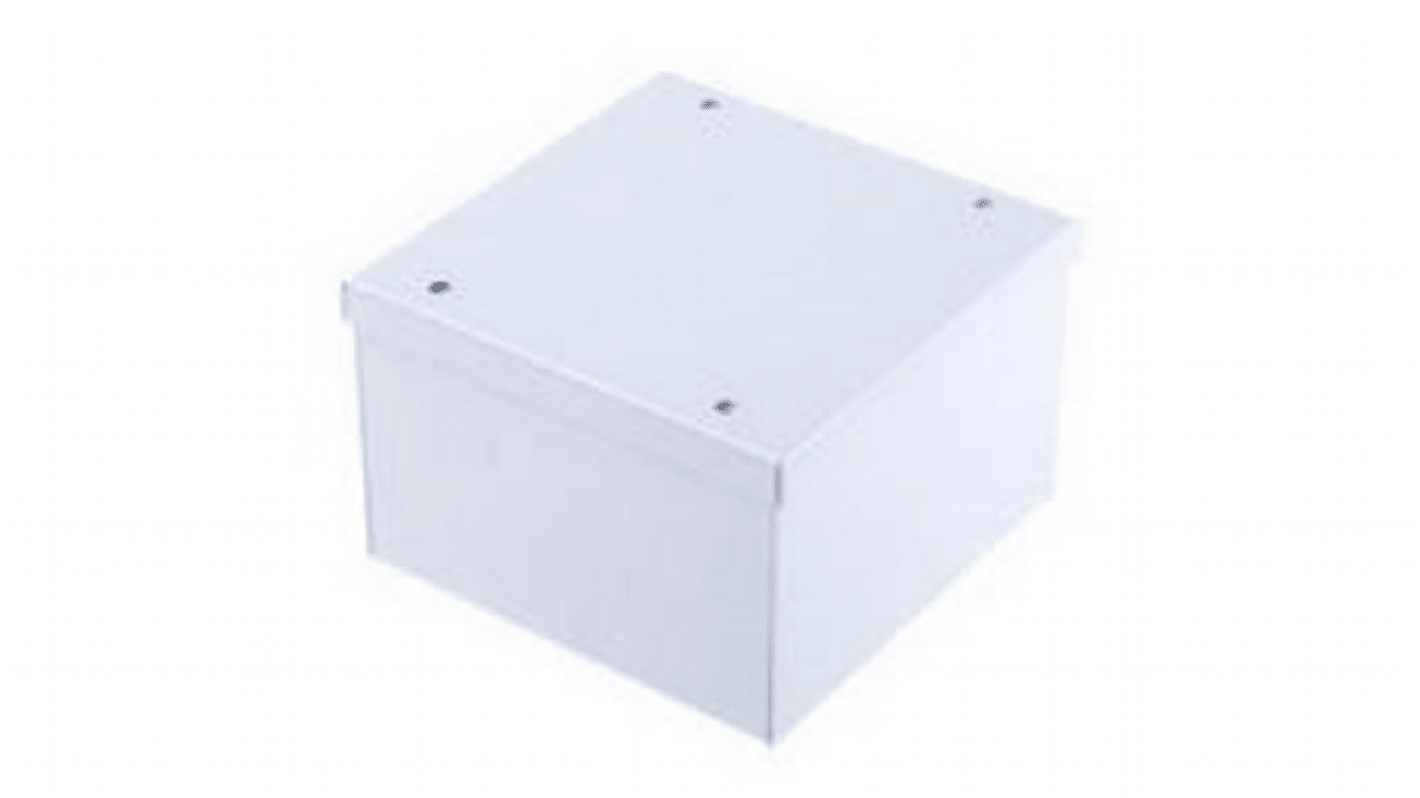 Caja para instrumentación RS PRO de Acero Laminado en Frío Gris, 120 x 120 x 80mm