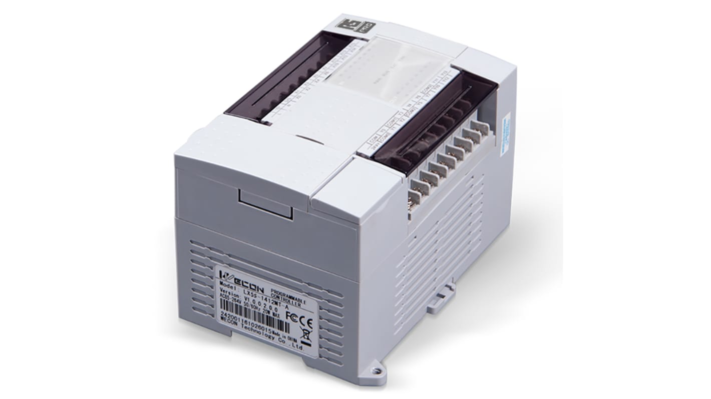 Logický automat, výstup: Relé Modbus RTU, TCP Port COM 921600 Lišta DIN 24 V DC RS PRO