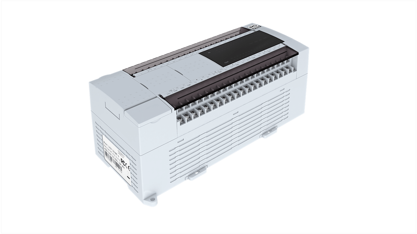 Controlador lógico RS PRO, 85 → 265 vacantes, 24 entradas tipo ac, 24 salidas tipo Transistor, comunicación