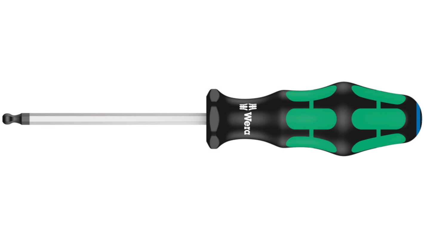 Wera Ball End Hexagon Screwdriver, 10 mm Tip