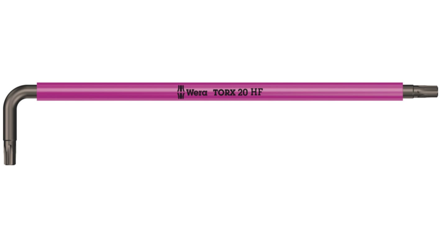 Wera 1-Piece Torx Key, 195 mm Size, L Shape, Long Arm