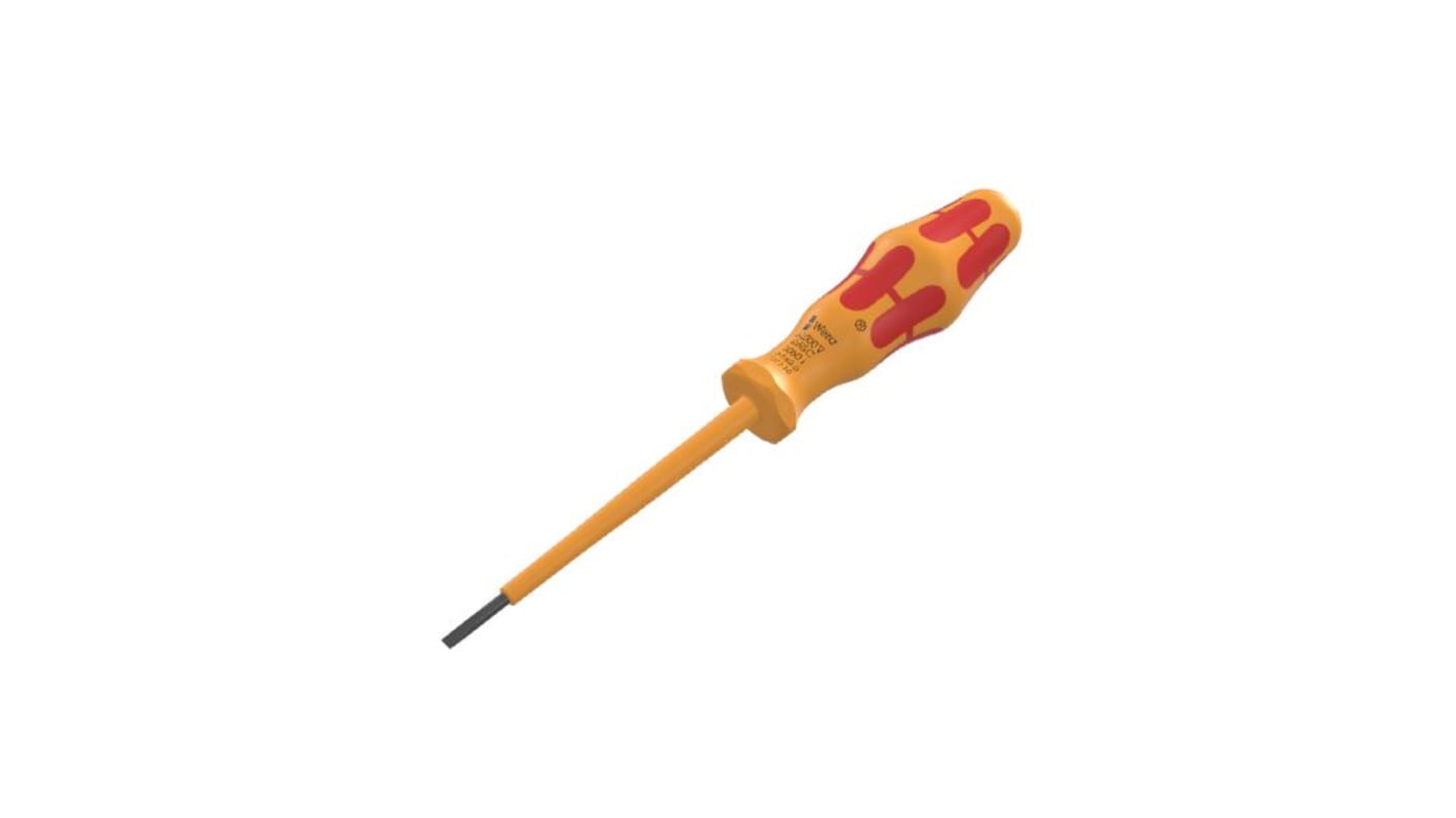 Wera Slotted Insulated Screwdriver, VDE/1000V