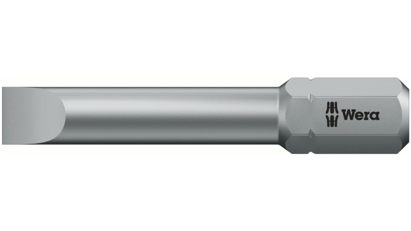 Wera Slotted Driver Bit, 41 mm Tip