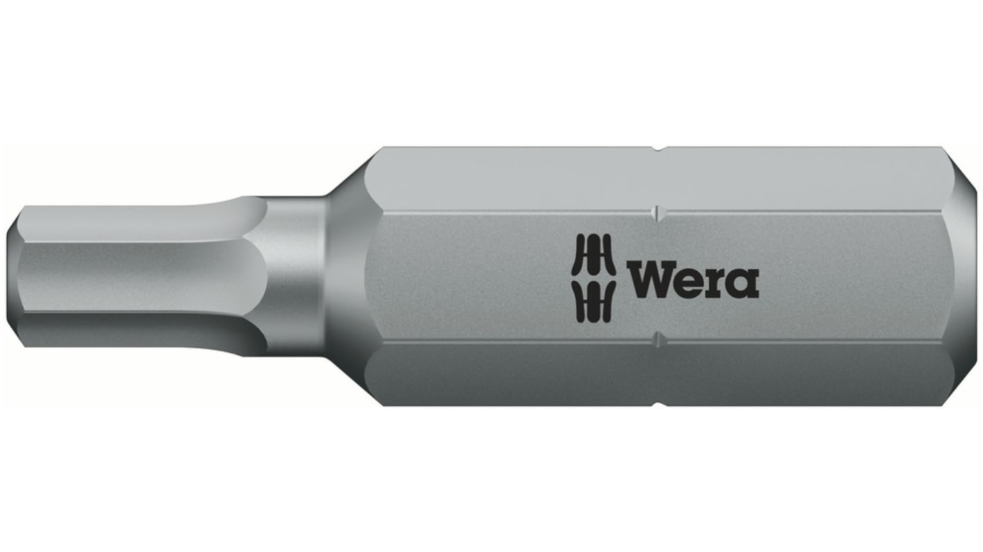 Wera Hexagon Driver Bit, 30 mm Tip