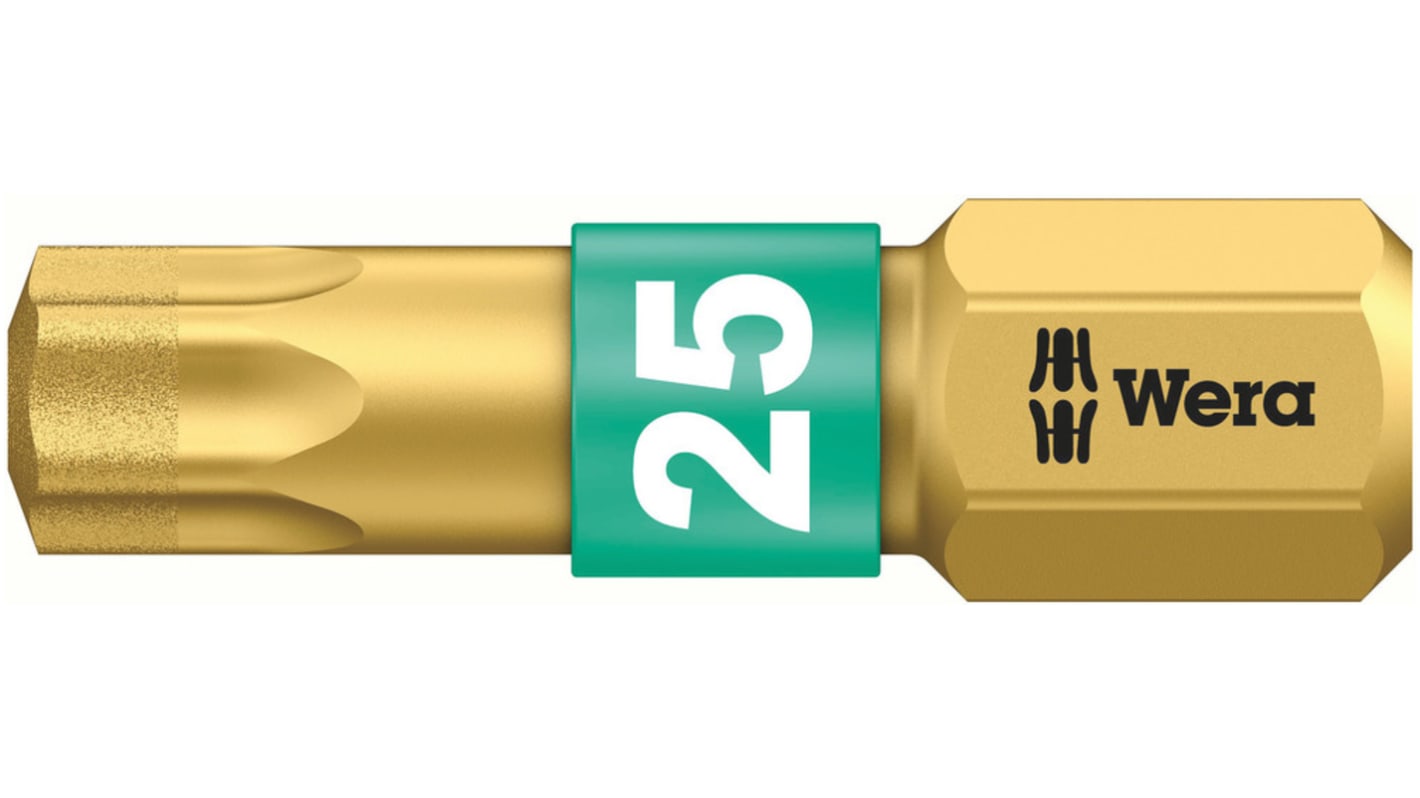 Wera Torx Driver Bit, 25 mm Tip