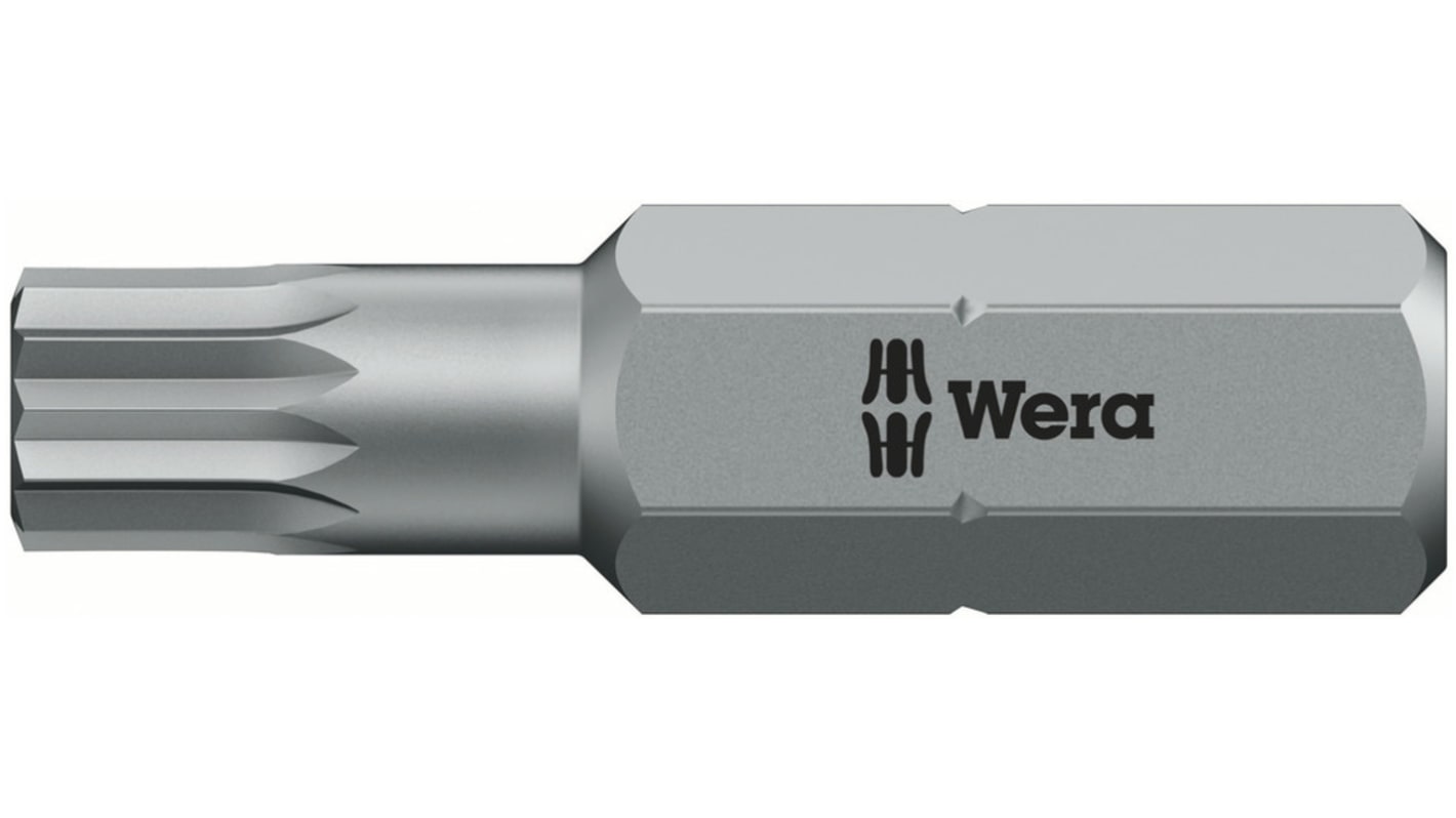 Wera Multi Tooth (XZN) Screwdriver Bit, M10 Tip, 25 mm Overall