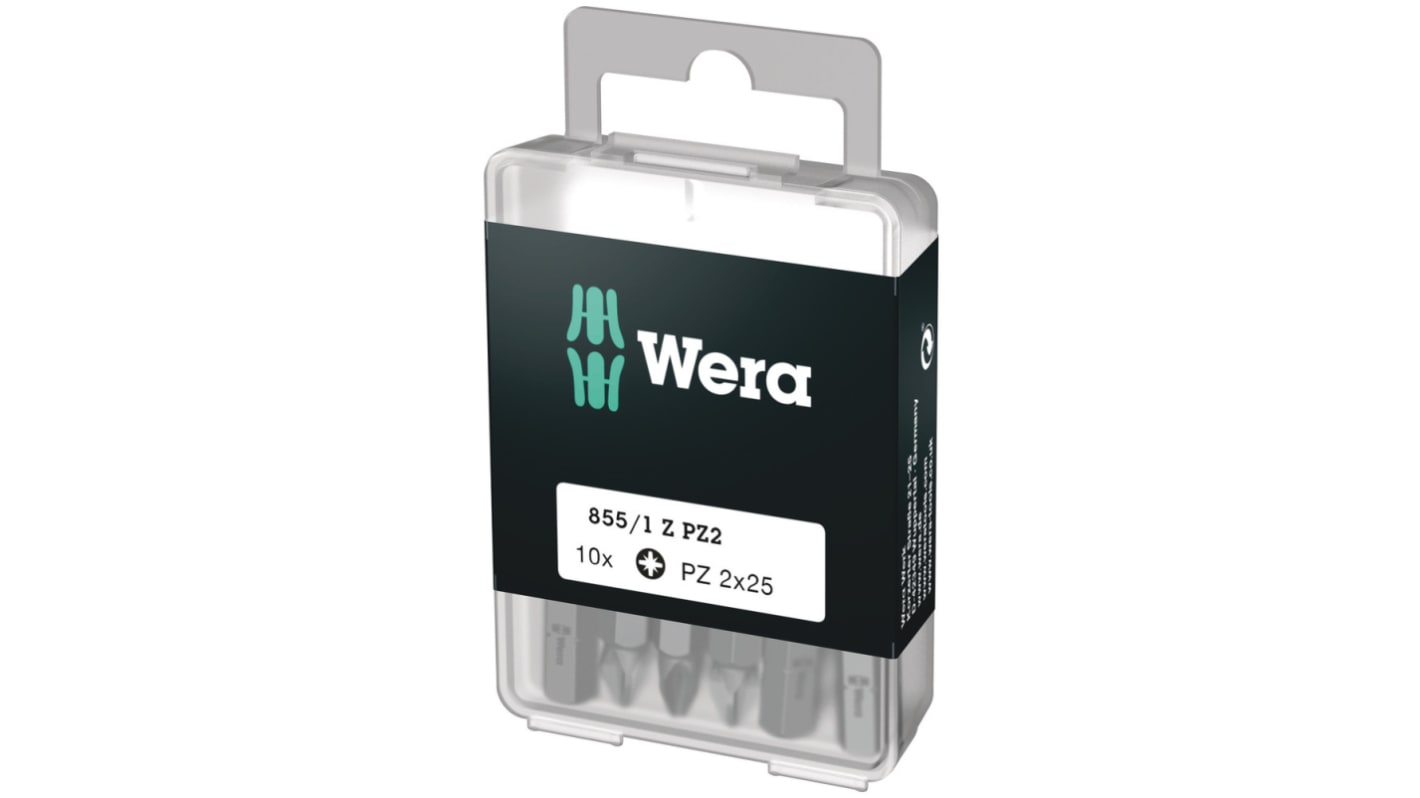 Wera 10 Pieces, Pozidriv