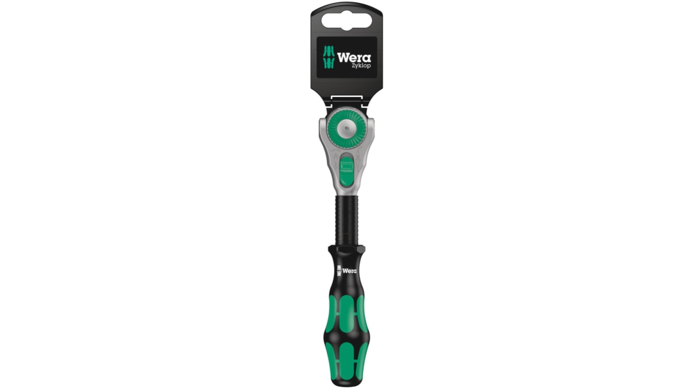 Wera Square Ratchet with Ratchet Handle, 200 mm Overall