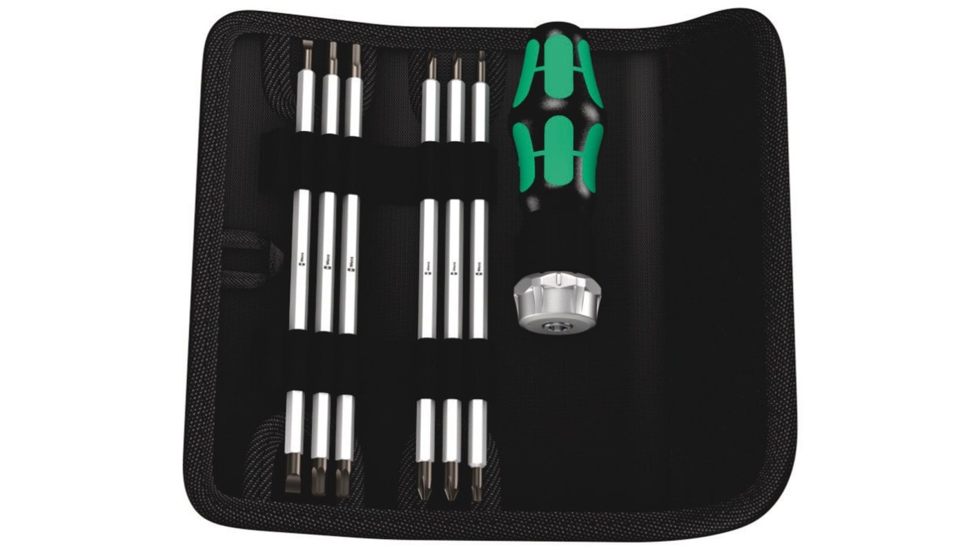 Wera Pozidriv Ratchet Screwdriver & Blade Set