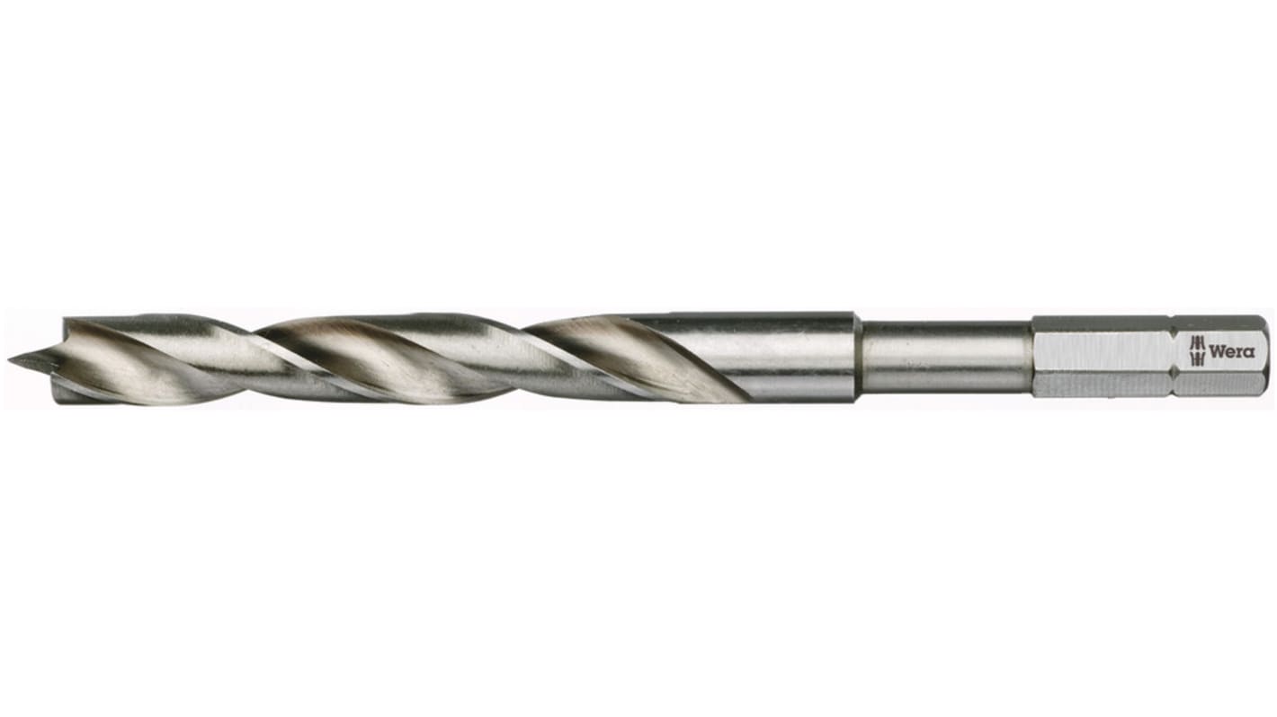 Wera HSS Wood Drill Bit for Wood, 3mm Diameter, 70 mm Overall