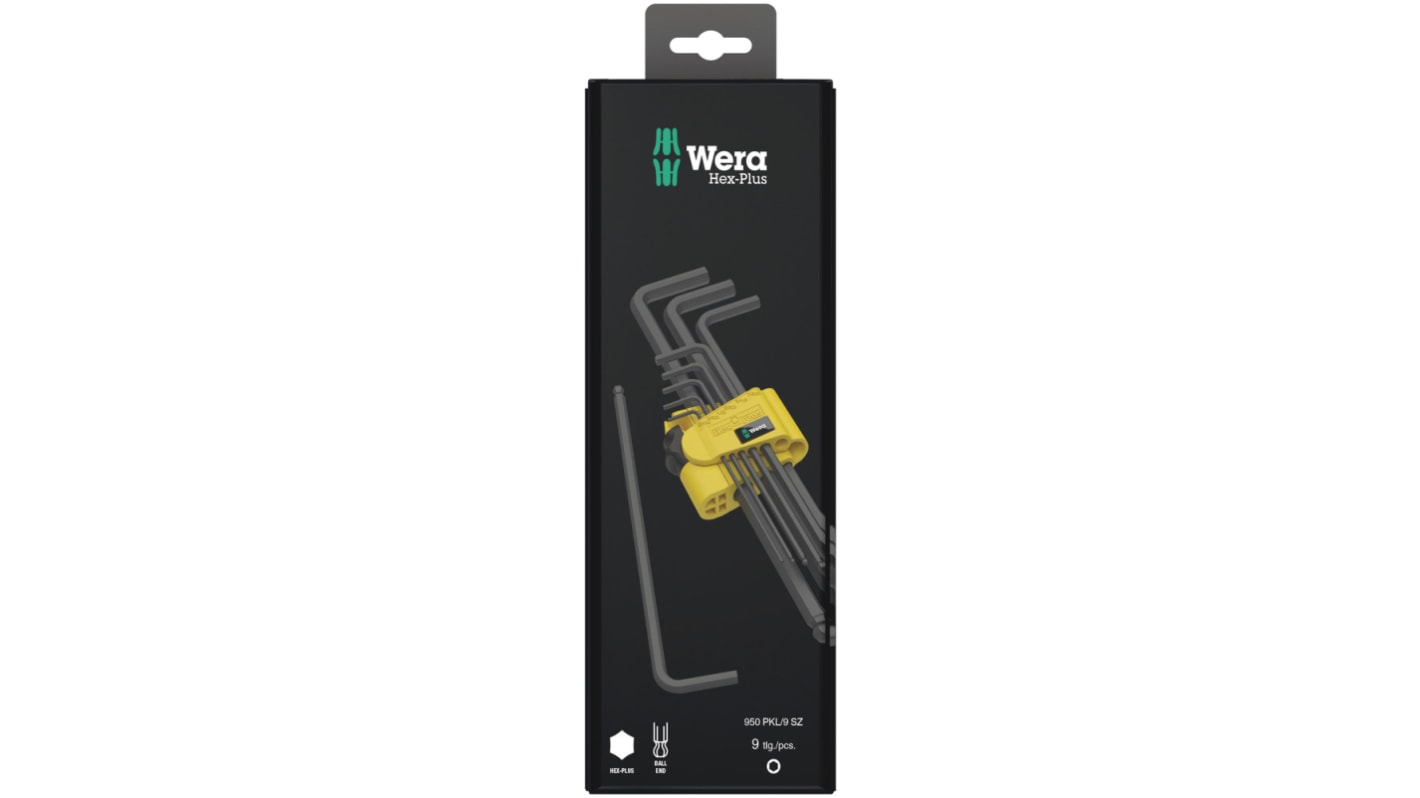 Wera TORX®-Steckschlüssel, Satz 9-teilig L-Form lang