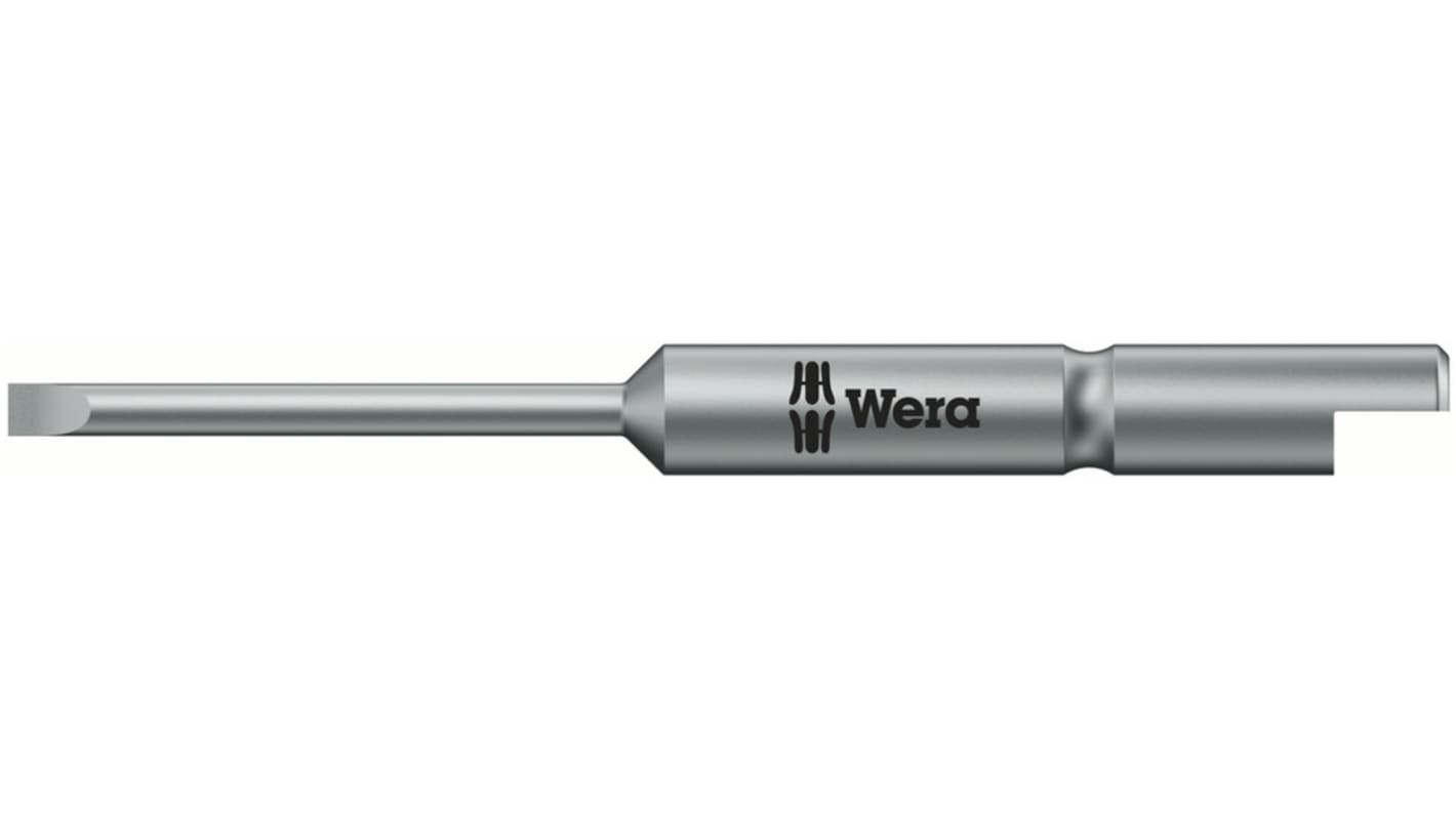 05135267001 | Wera Slotted Screwdriver Bit, 44 mm Tip | RS