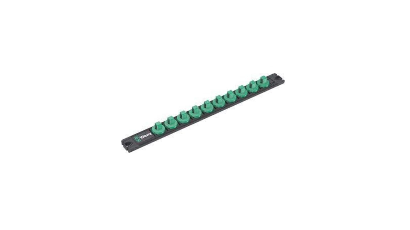 Rail de douilles Wera 3/8" 10 pièces