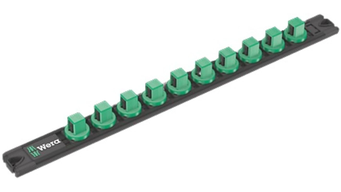 Rail de douilles Wera 1/2" 10 pièces