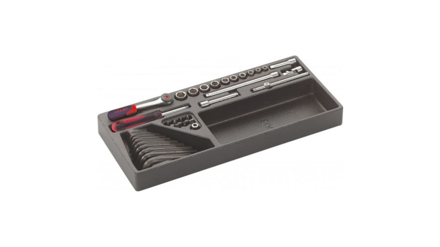 SAM 33 Piece Tool Kit with Foam Inlay